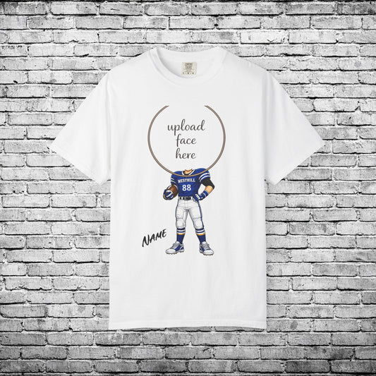 Westhill Football Custom Caricature T - Comfort Colors Brand
