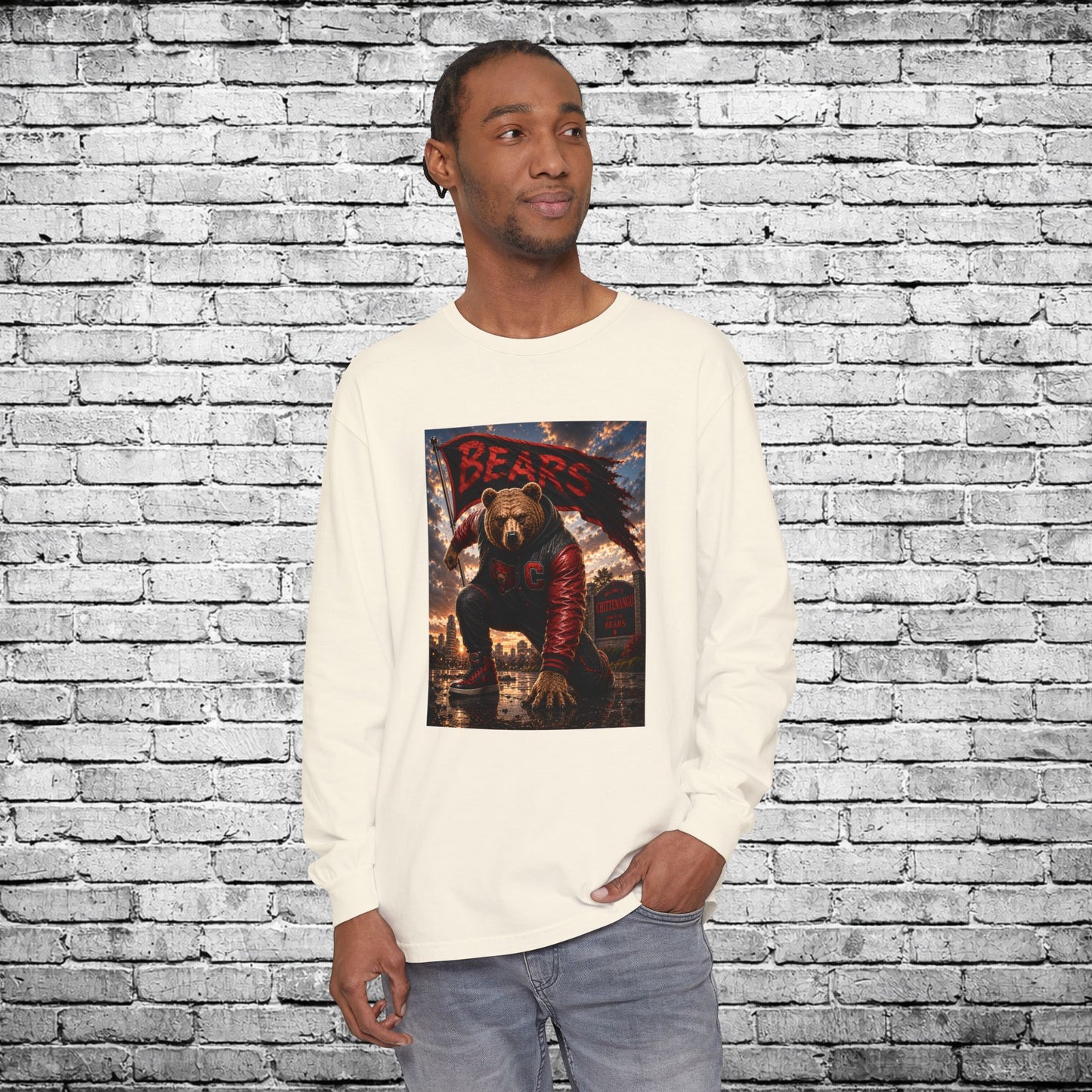 Chittenango Super Hero Long Sleeve T - Comfort Colors
