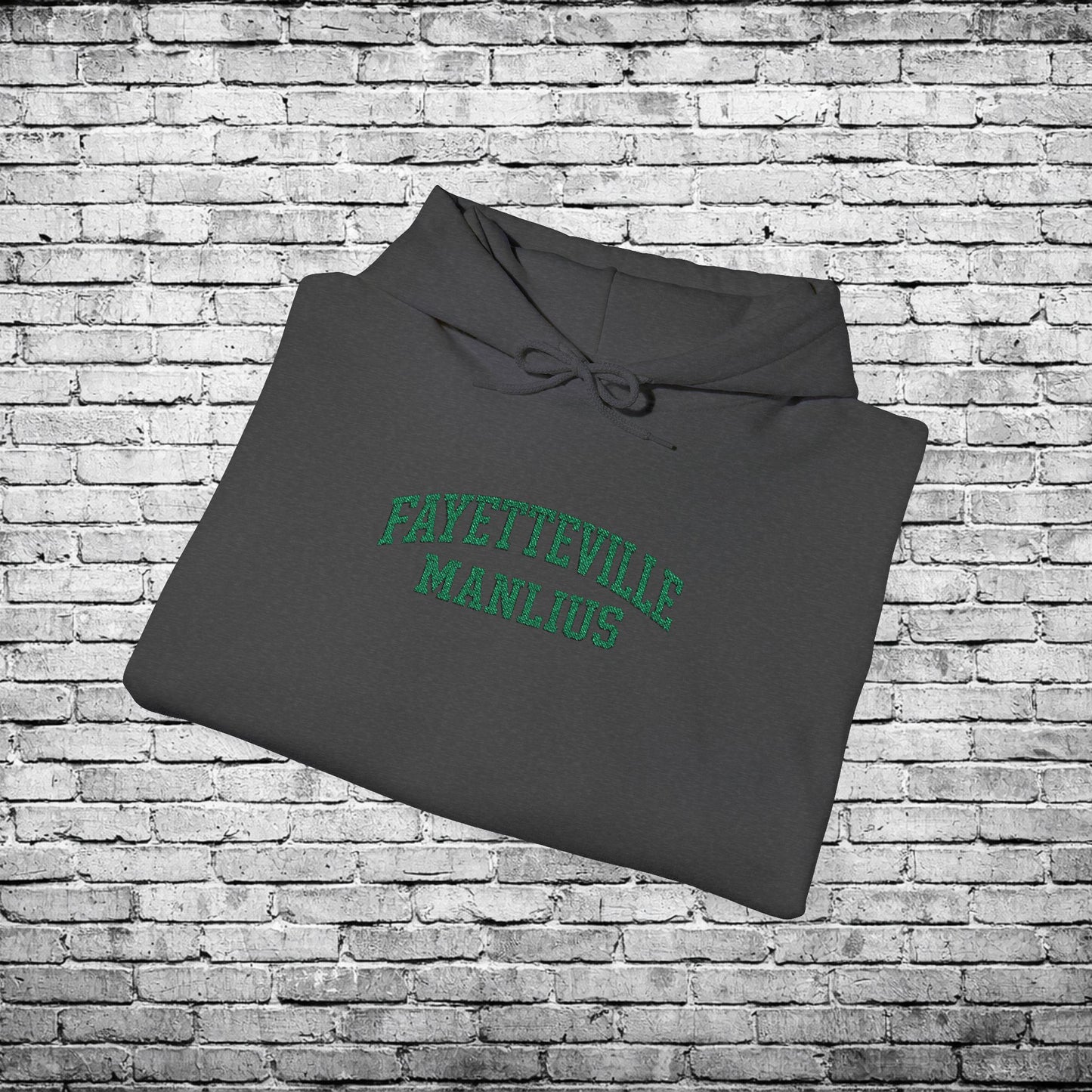 Fayetteville Manlius Green Embroidered Hoodie