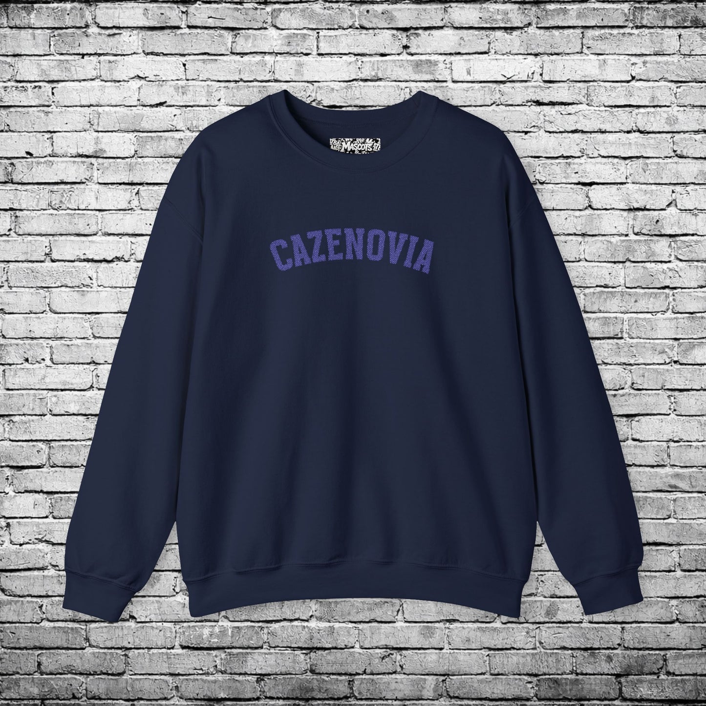 Cazenovia Blue Embroidered Sweatshirt