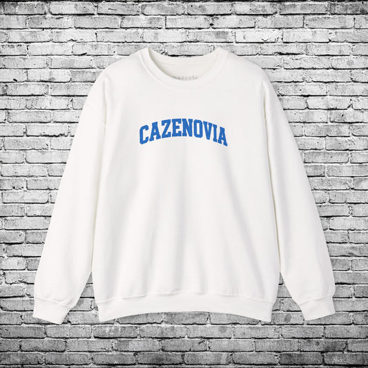 Cazenovia Blue Embroidered Sweatshirt