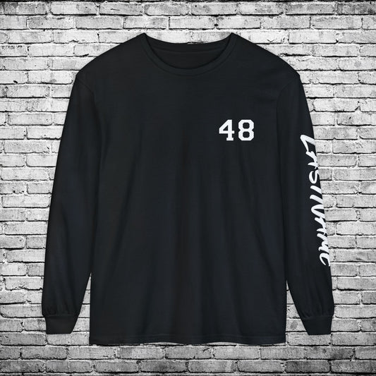Sports Zone Custom Name and Number Long Sleeve T - Comfort Colors