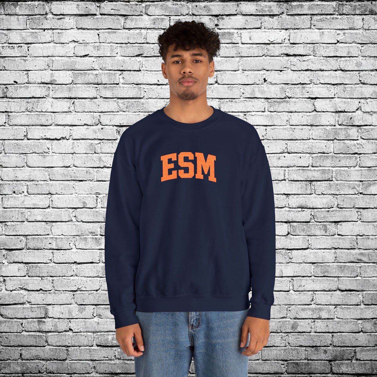 ESM Orange Embroidered Sweatshirt