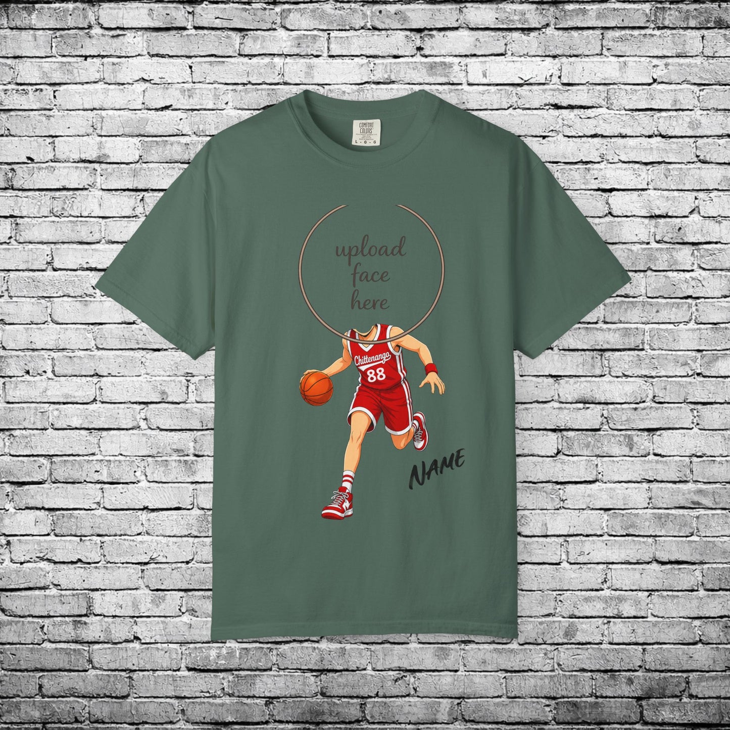 Chittenango Basketball Custom Caricature T - Comfort Colors Brand
