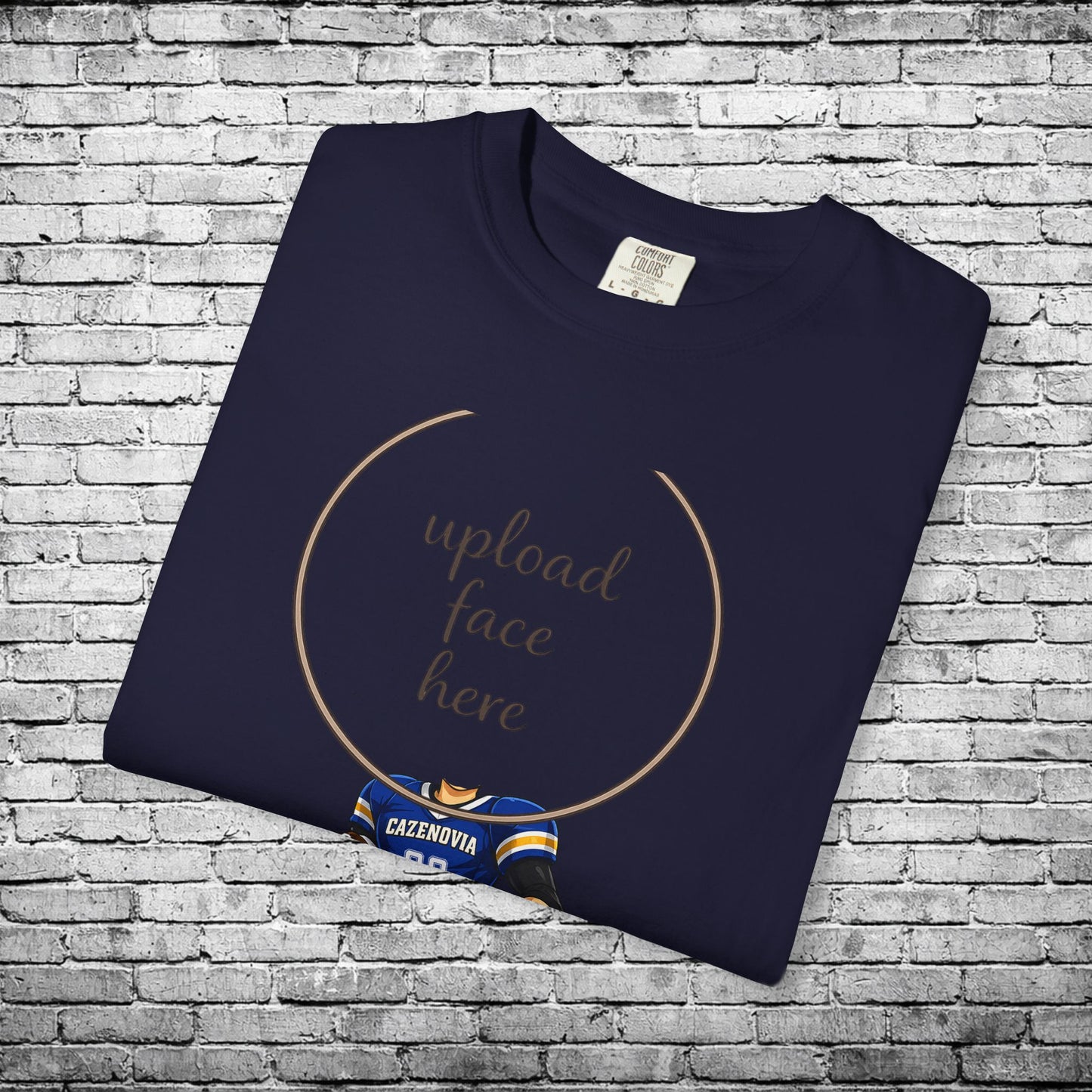 Cazenovia Football Custom Caricature T - Comfort Colors Brand