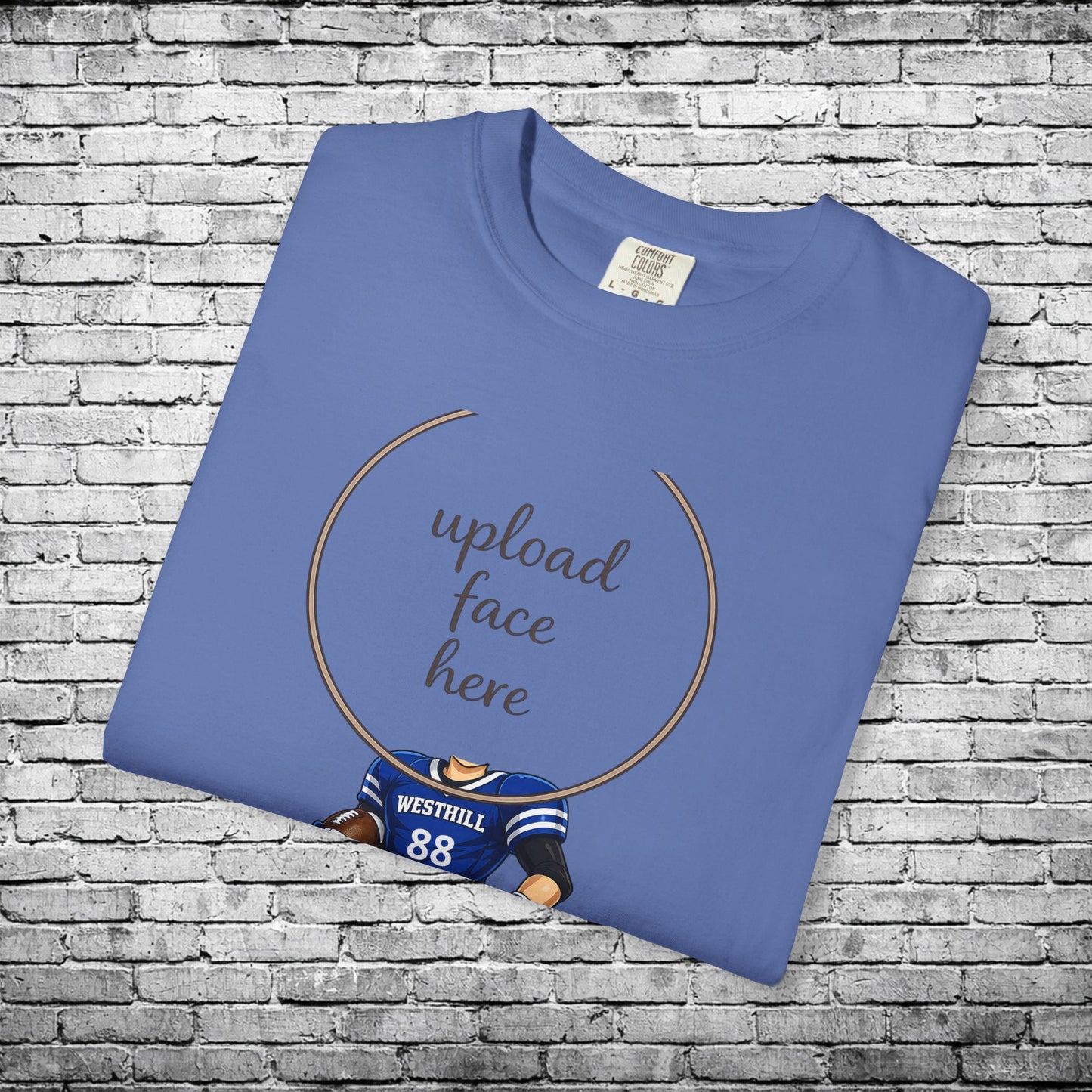 Westhill Football Custom Caricature T - Comfort Colors Brand