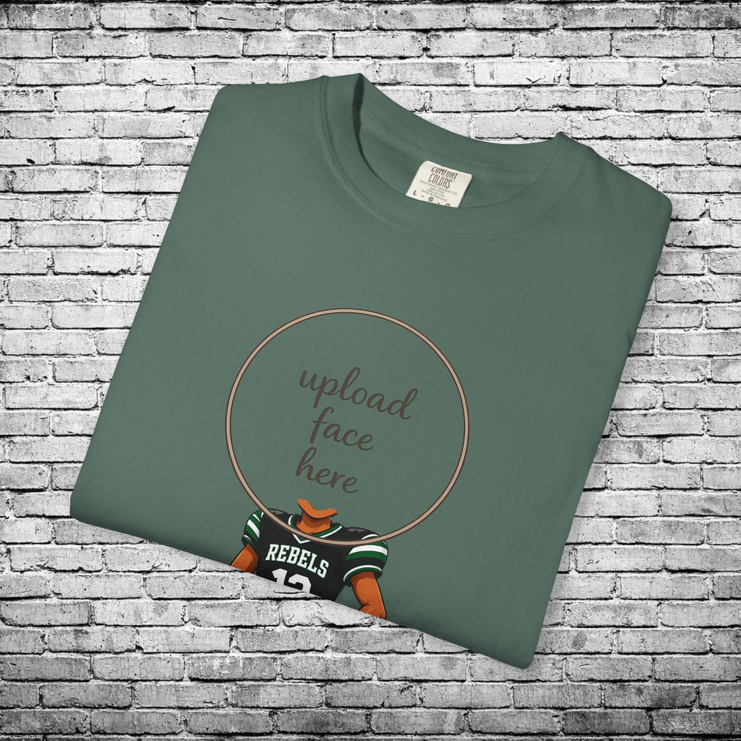 Rebels Football (Dark Skin Tone) - Custom Caricature T - Custom Colors Brand