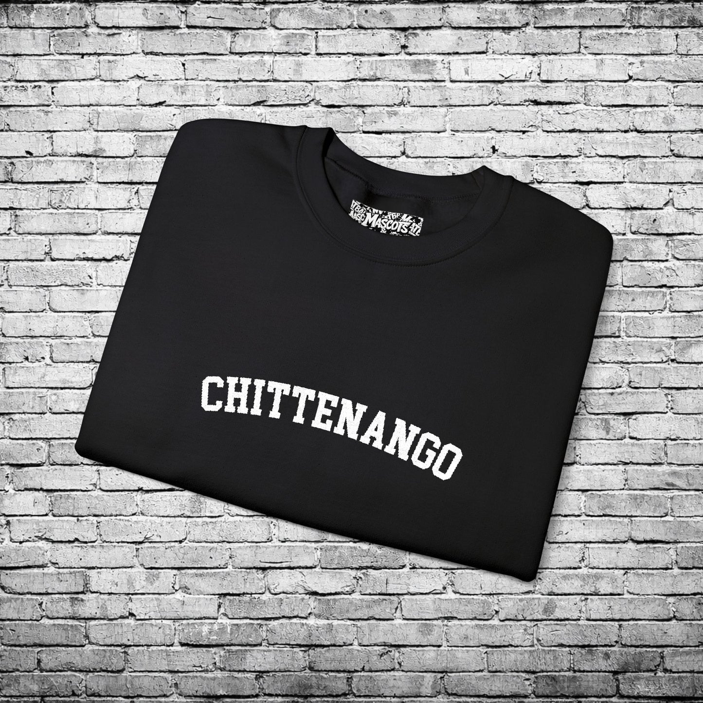 Chittenango White Embroidered Sweatshirt