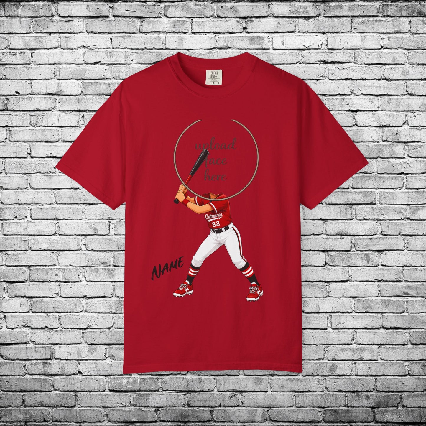 Chittenango Softball Custom Caricature T - Comfort Colors Brand