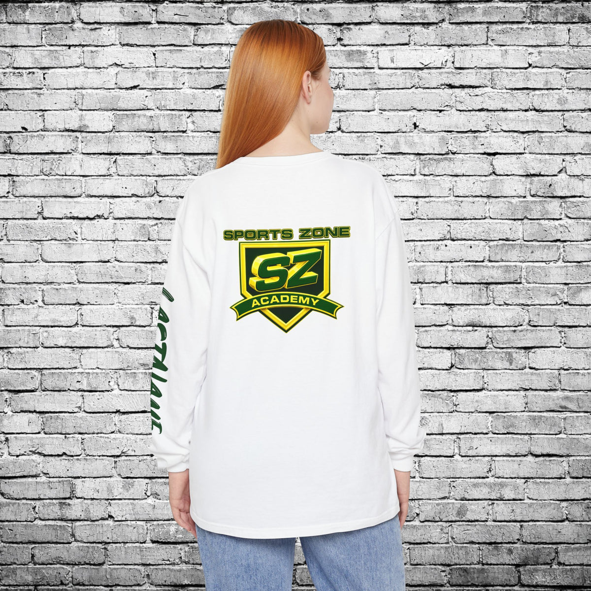 Sports Zone Custom Name and Number Long Sleeve T - Comfort Colors