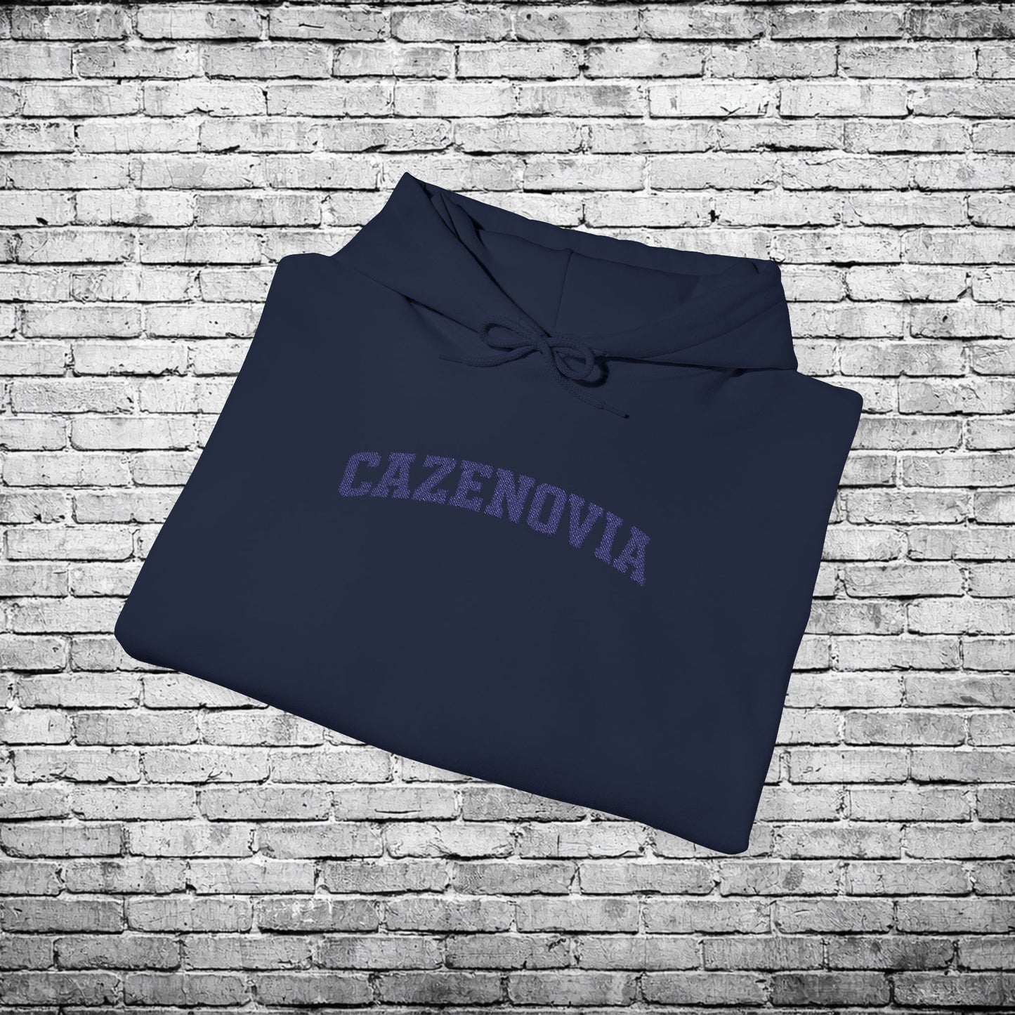 Cazenovia Blue Embroidered Hoodie