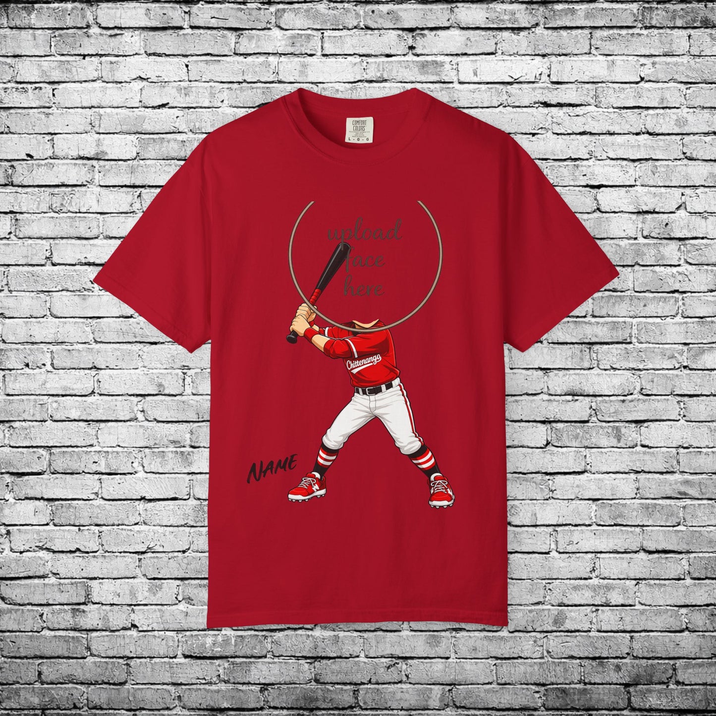 Chittenango Baseball Custom Caricature T - Comfort Colors Brand
