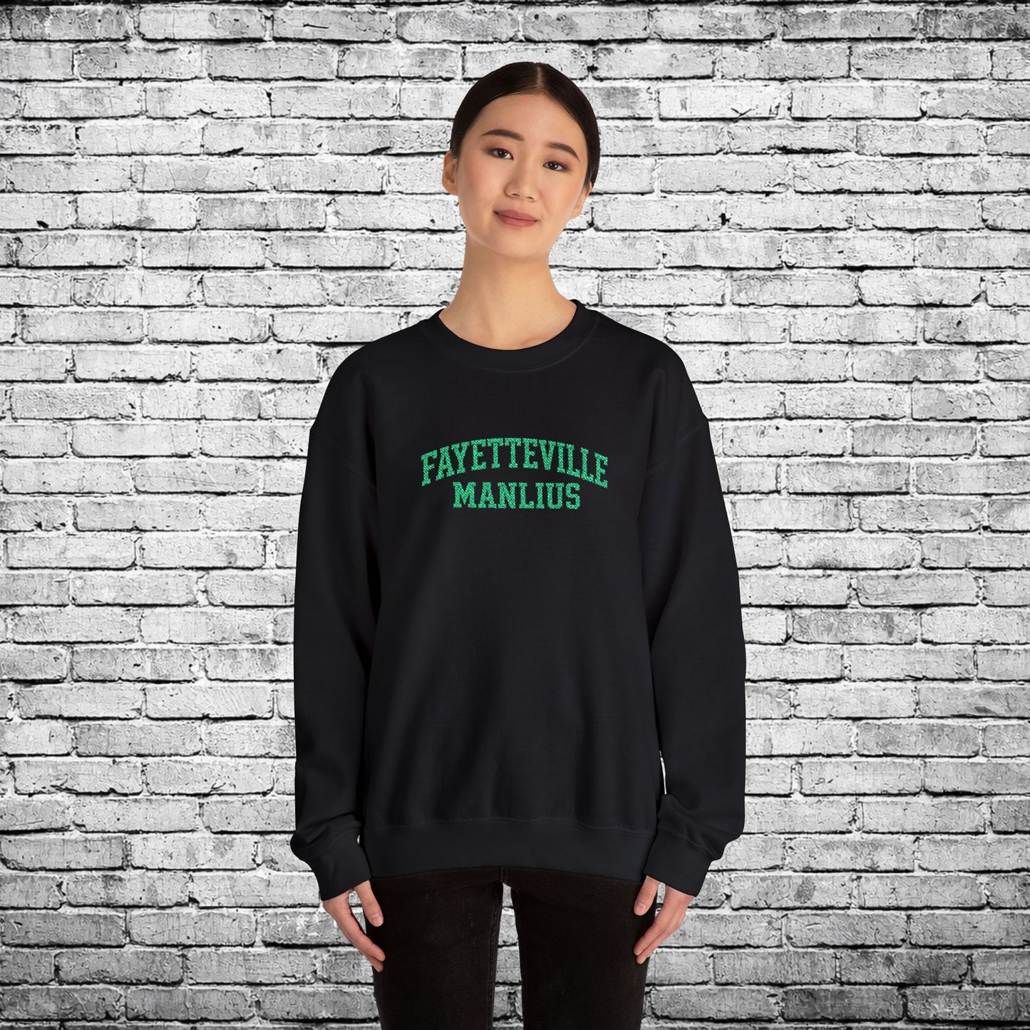 Fayetteville Manlius Green Embroidered Sweatshirt