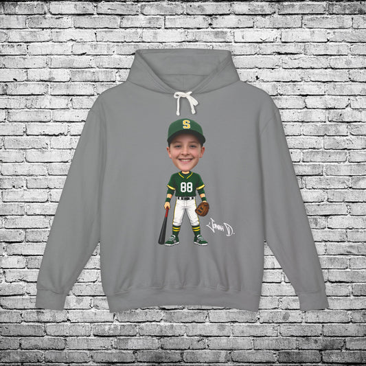 Zone Baseball Jonah Jonah (Light Skin Tone) Custom Caricature Hoodie