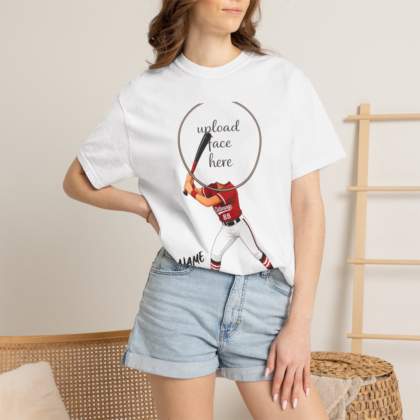Chittenango Softball Custom Caricature T - Comfort Colors Brand