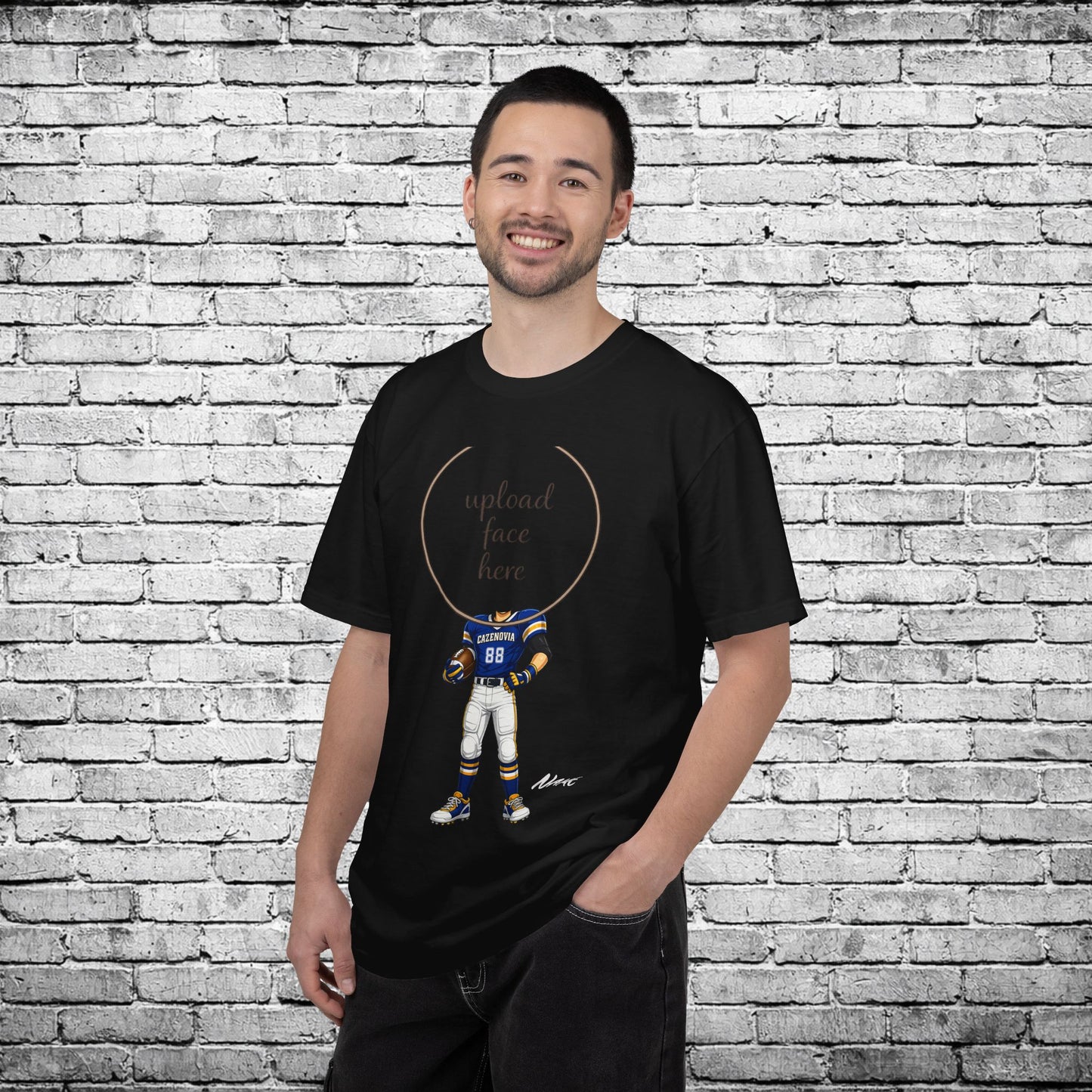 Cazenovia Football Custom Caricature T - Comfort Colors Brand