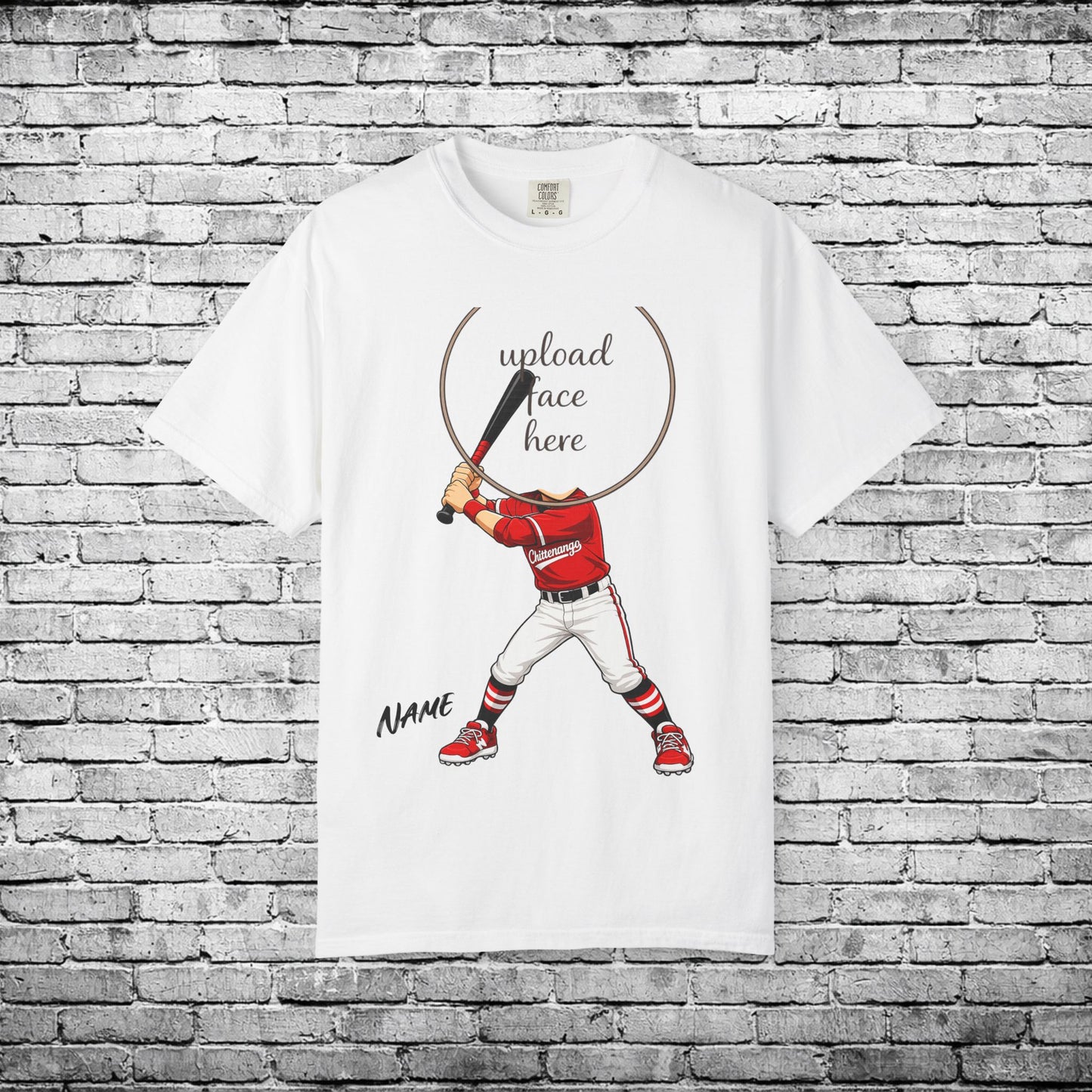 Chittenango Baseball Custom Caricature T - Comfort Colors Brand