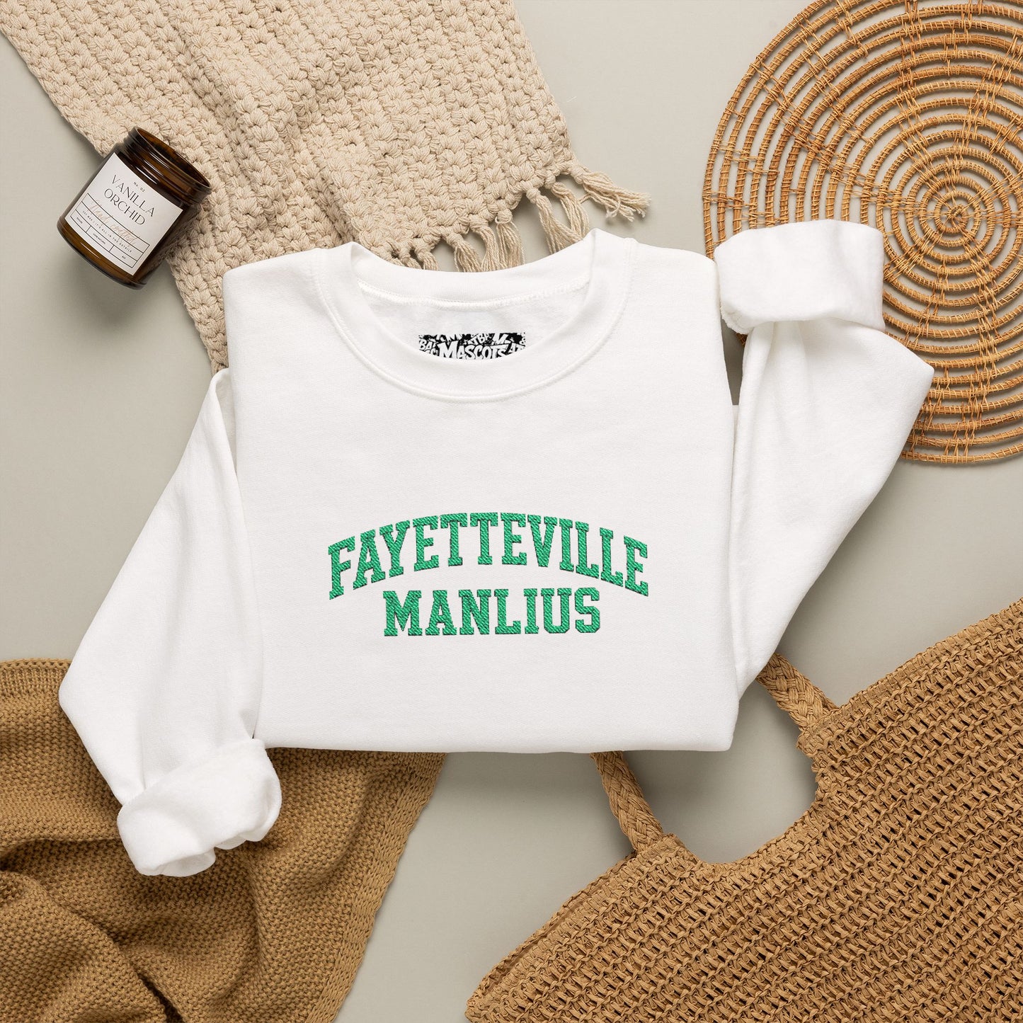 Fayetteville Manlius Green Embroidered Sweatshirt