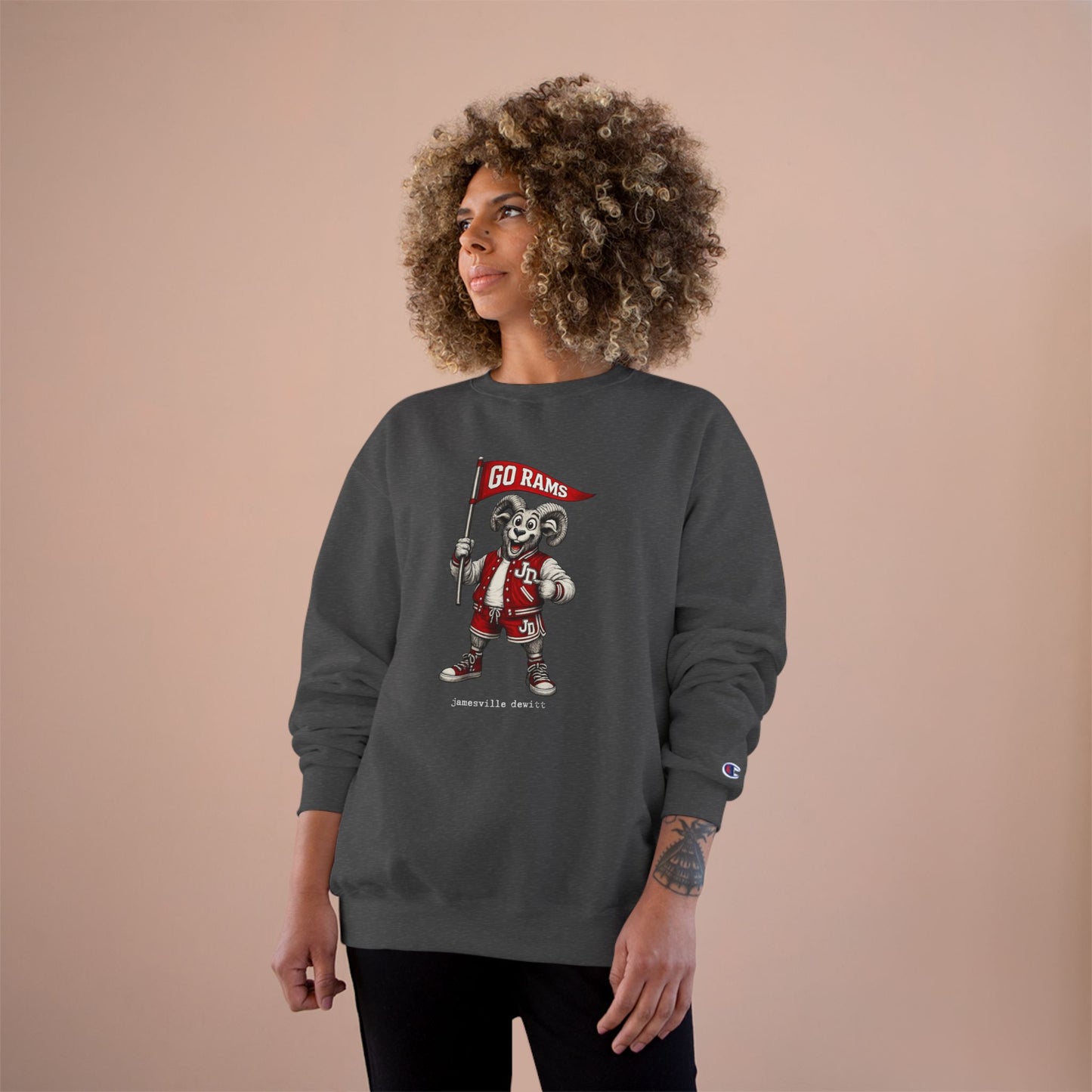 Jamesville Dewitt Ram Sweatshirt - Champion Brand