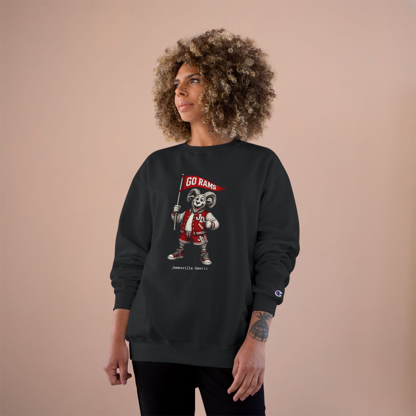 Jamesville Dewitt Ram Sweatshirt - Champion Brand