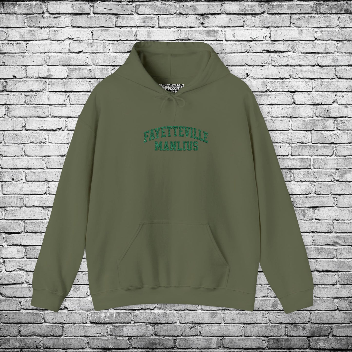 Fayetteville Manlius Green Embroidered Hoodie