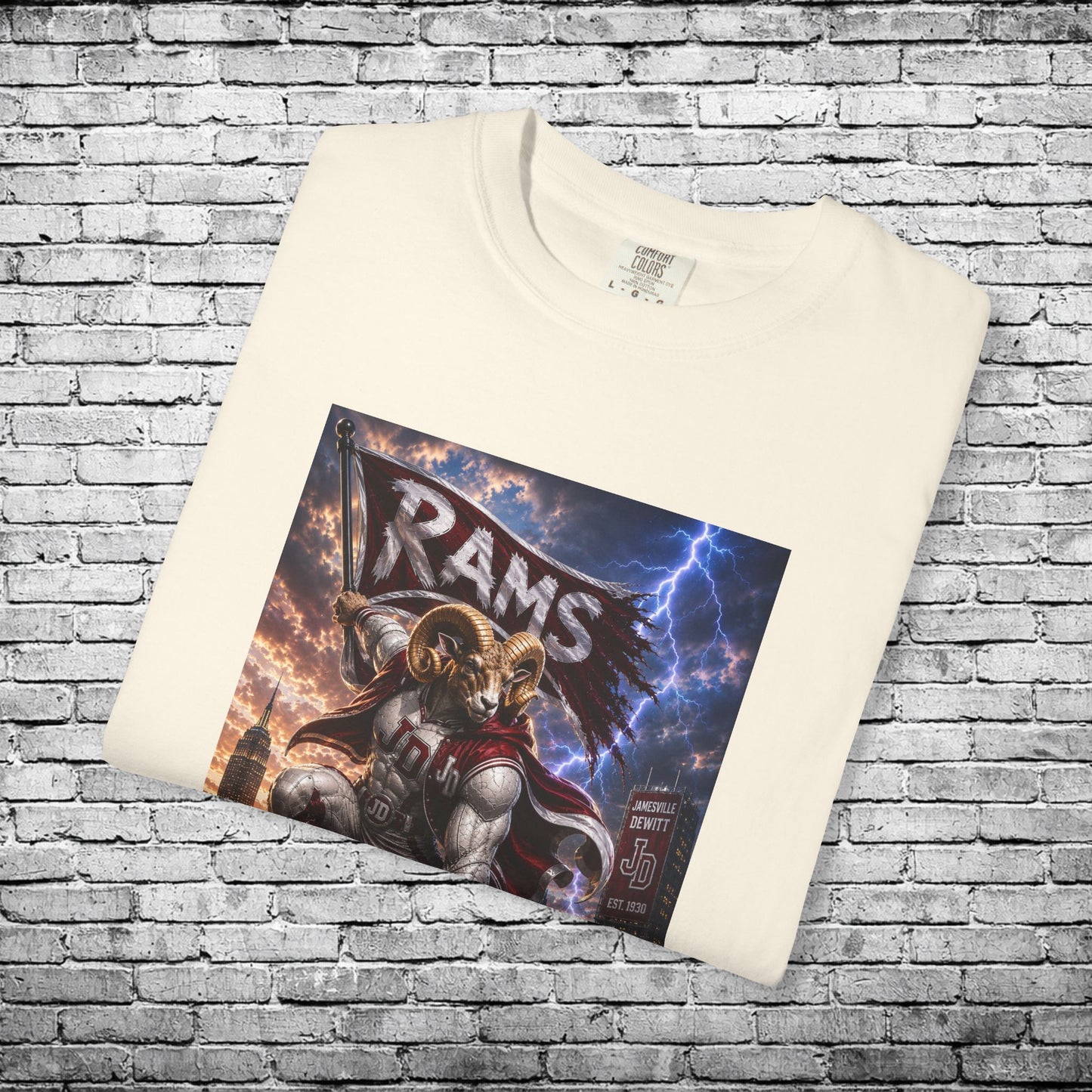 Jamesville Dewitt Superhero Ram T - Comfort Colors Brand