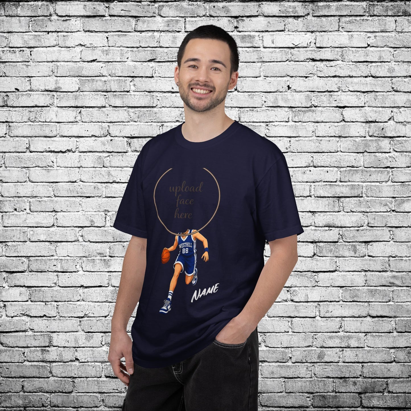 Westhill Basketball (Female) Custom Caricature T - Comfort Colors Brand