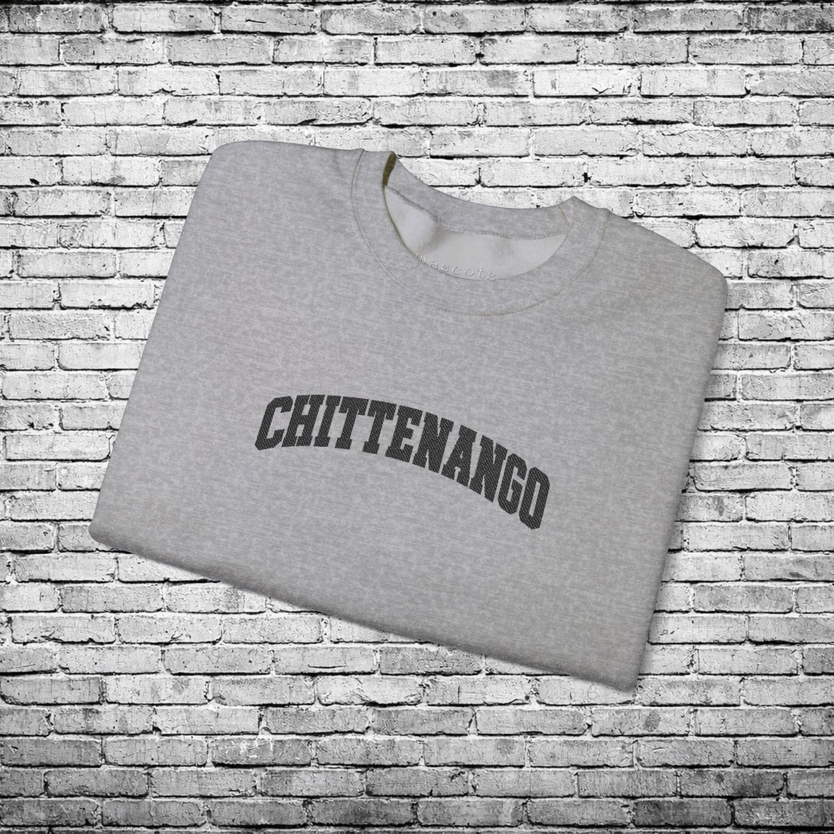 Chittenango Black Embroidered Sweatshirt
