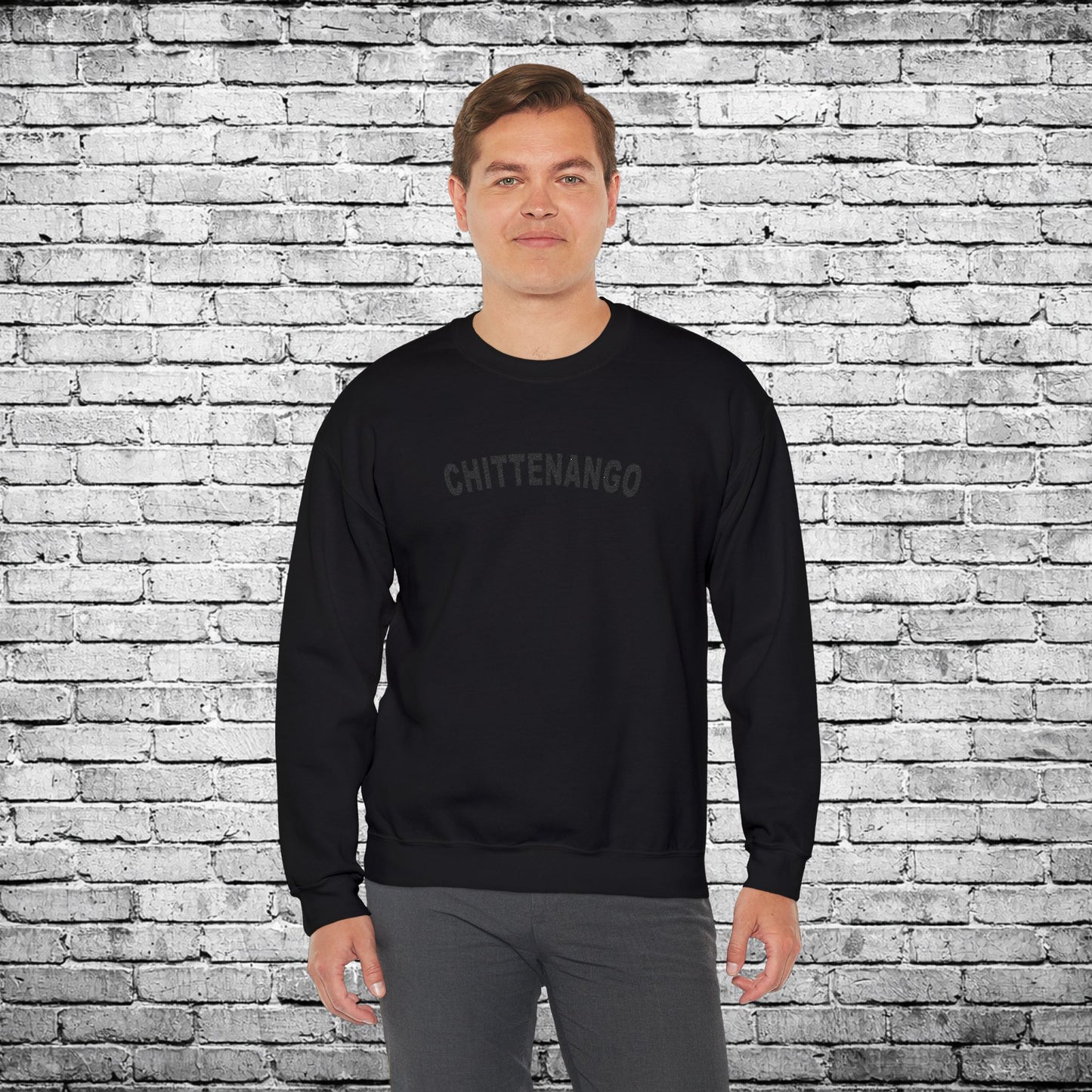 Chittenango Embroidered (Black) Sweatshirt