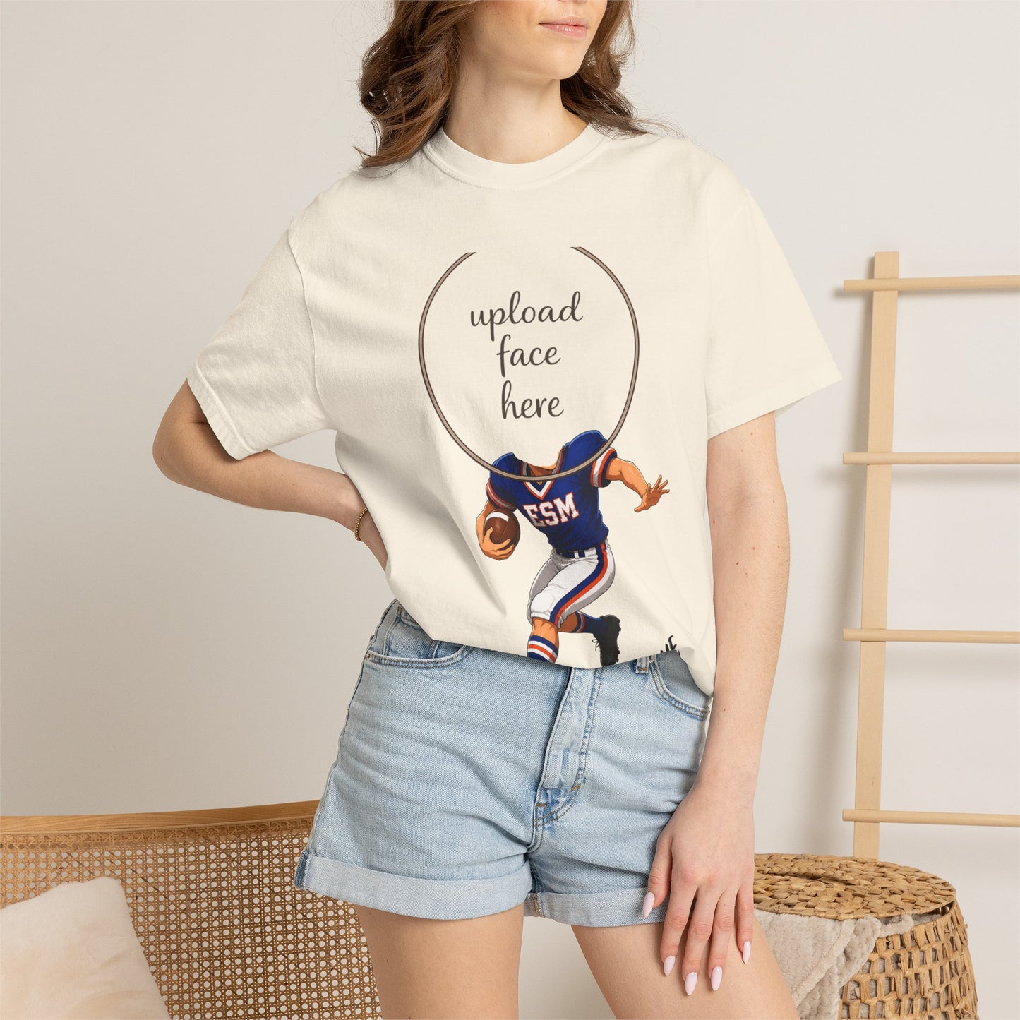 ESM Football Custom Caricature T - Comfort Colors Brand