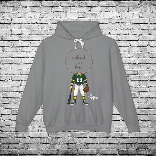 Zone Baseball (Light Skin Tone) Custom Caricature Hoodie