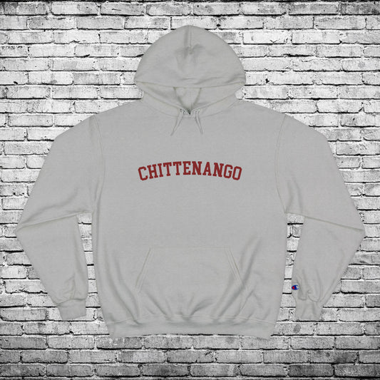 Chittenango Hoodie Red Lettering - Champion Brand