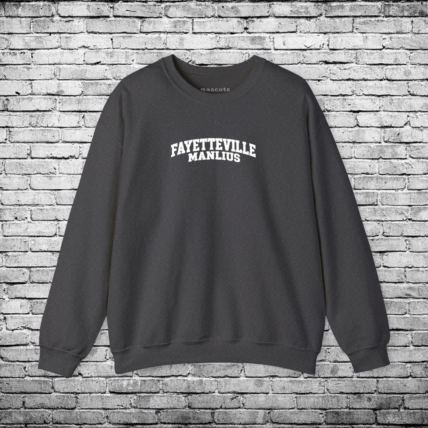 Fayetteville Manlius White Embroidered Sweatshirt