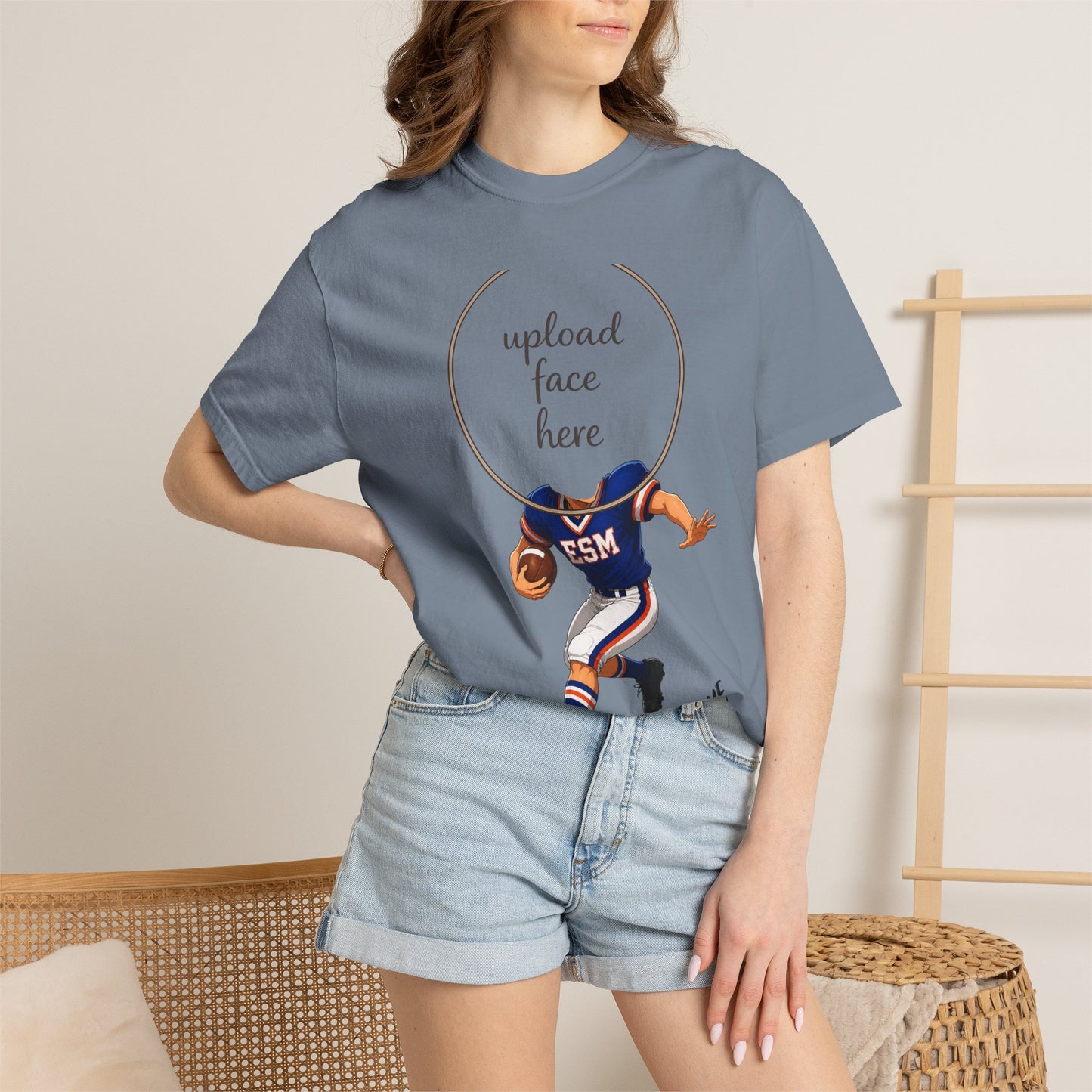 ESM Football Custom Caricature T - Comfort Colors Brand