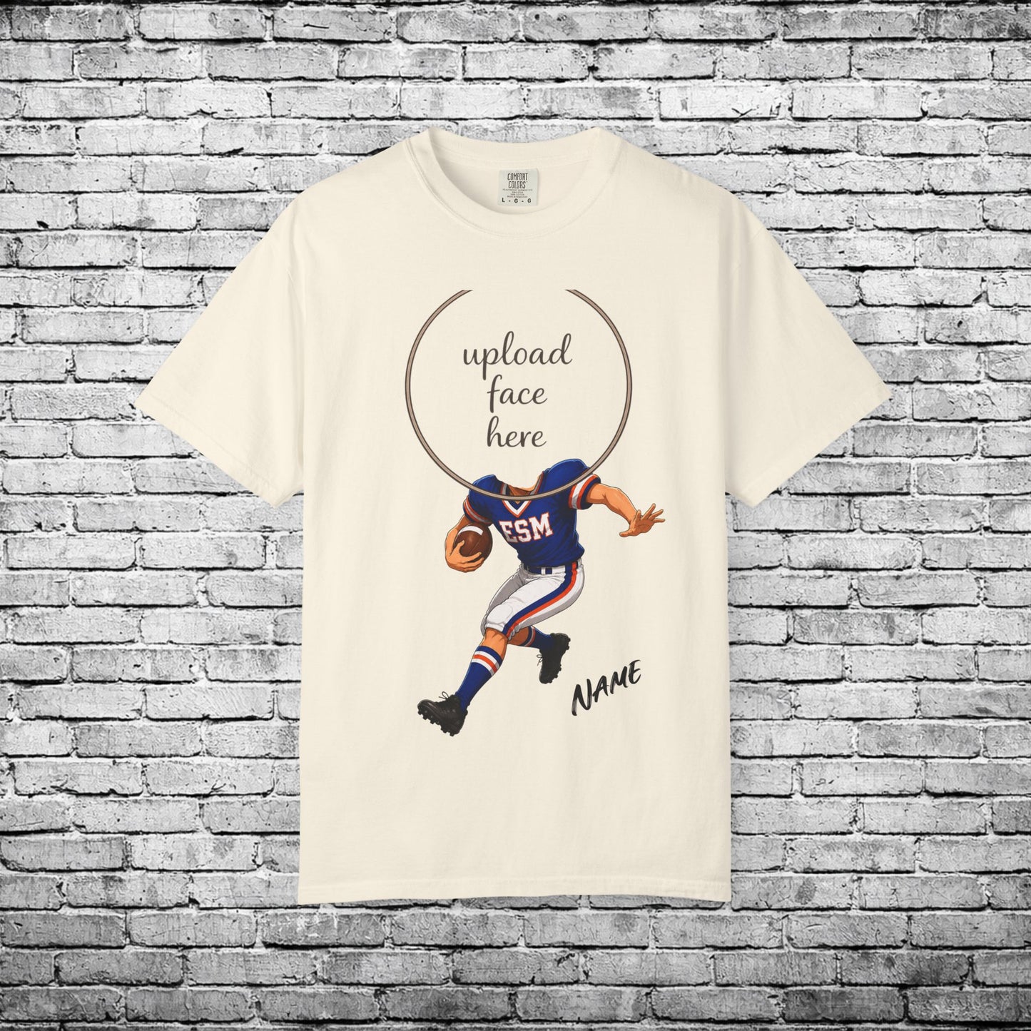 ESM Football Custom Caricature T - Comfort Colors Brand