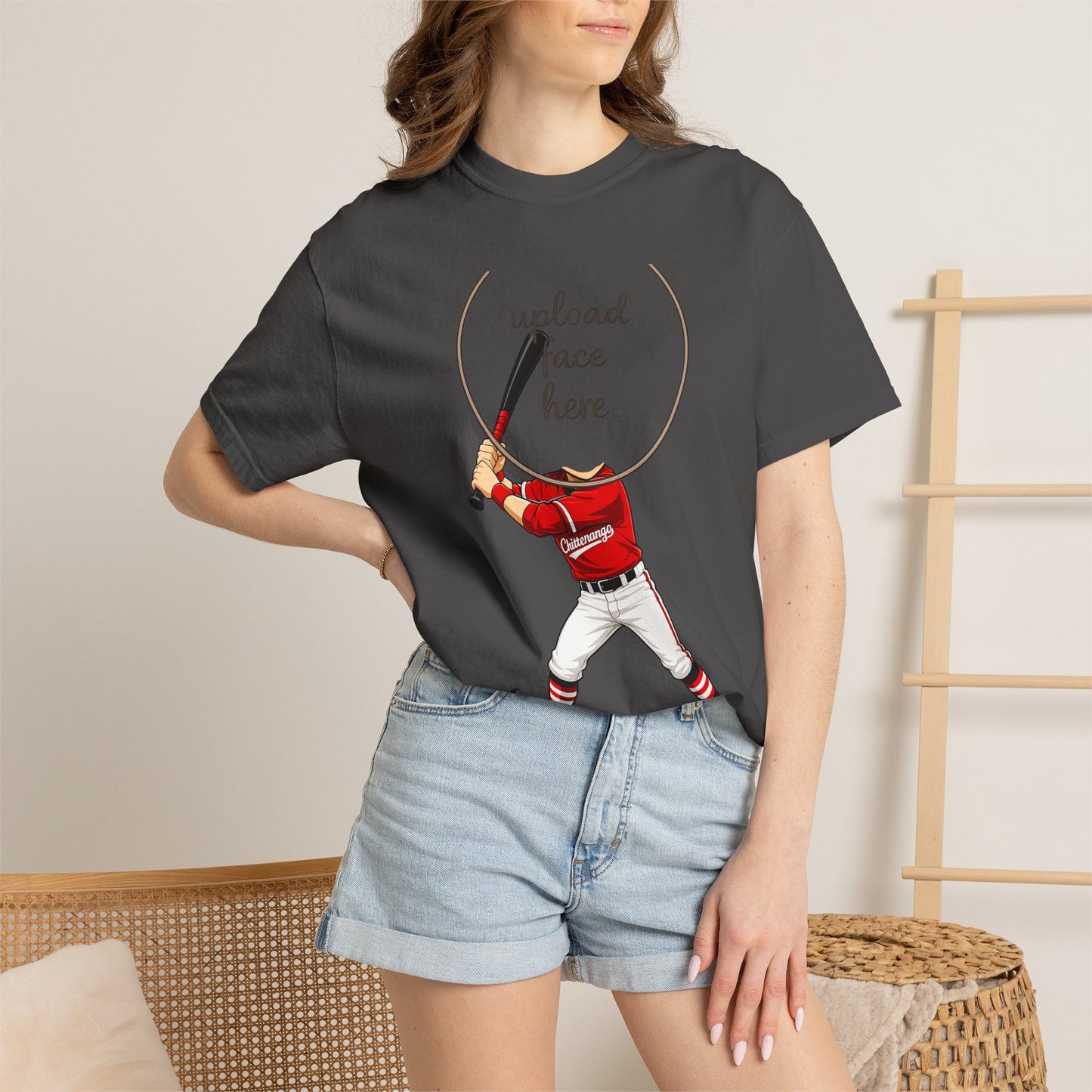 Chittenango Baseball Custom Caricature T - Comfort Colors Brand