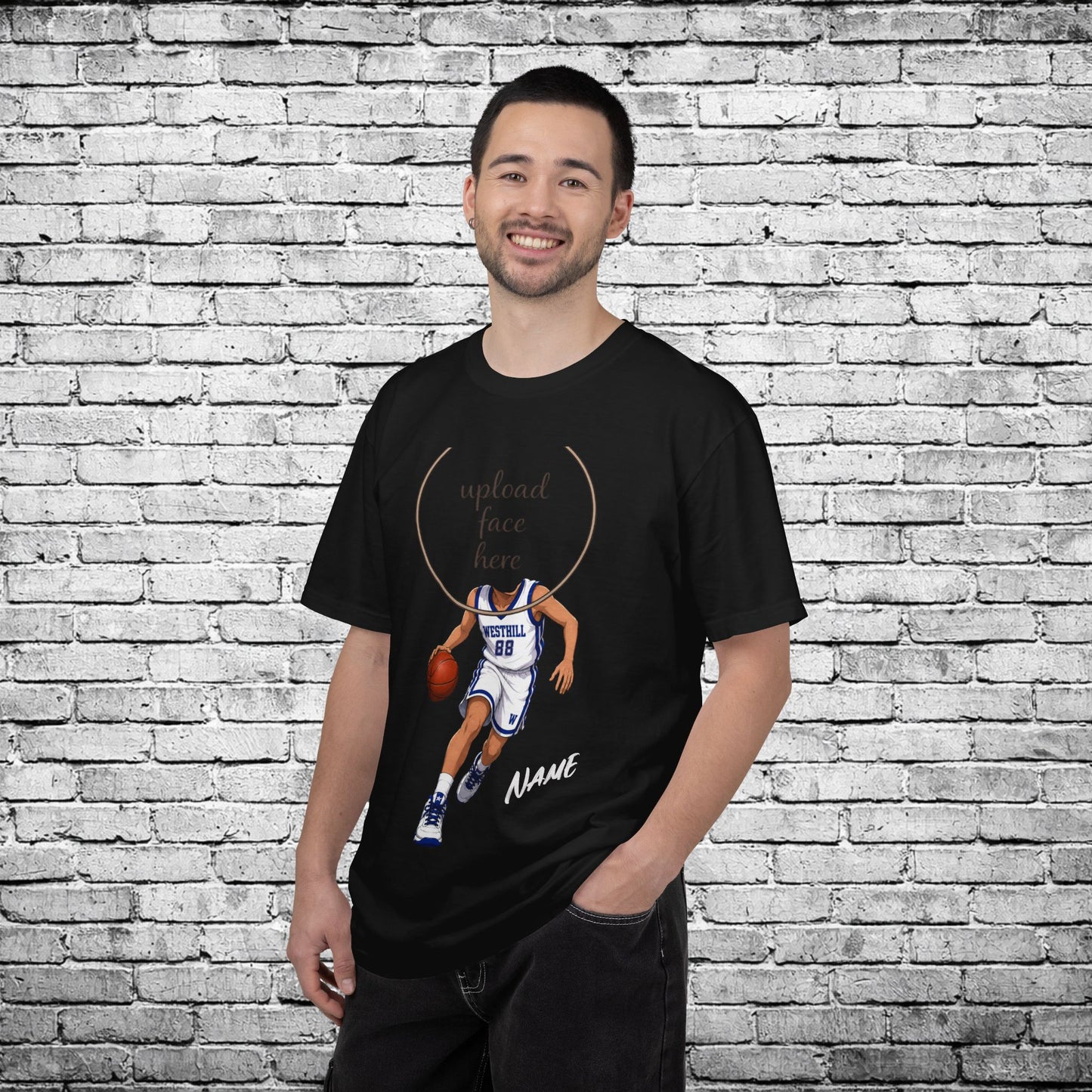 Westhill Basketball Custom Caricature T - Comfort Colors Brand