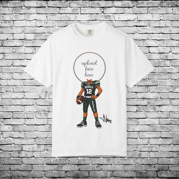 Rebels Football (Dark Skin Tone) - Custom Caricature T - Custom Colors Brand