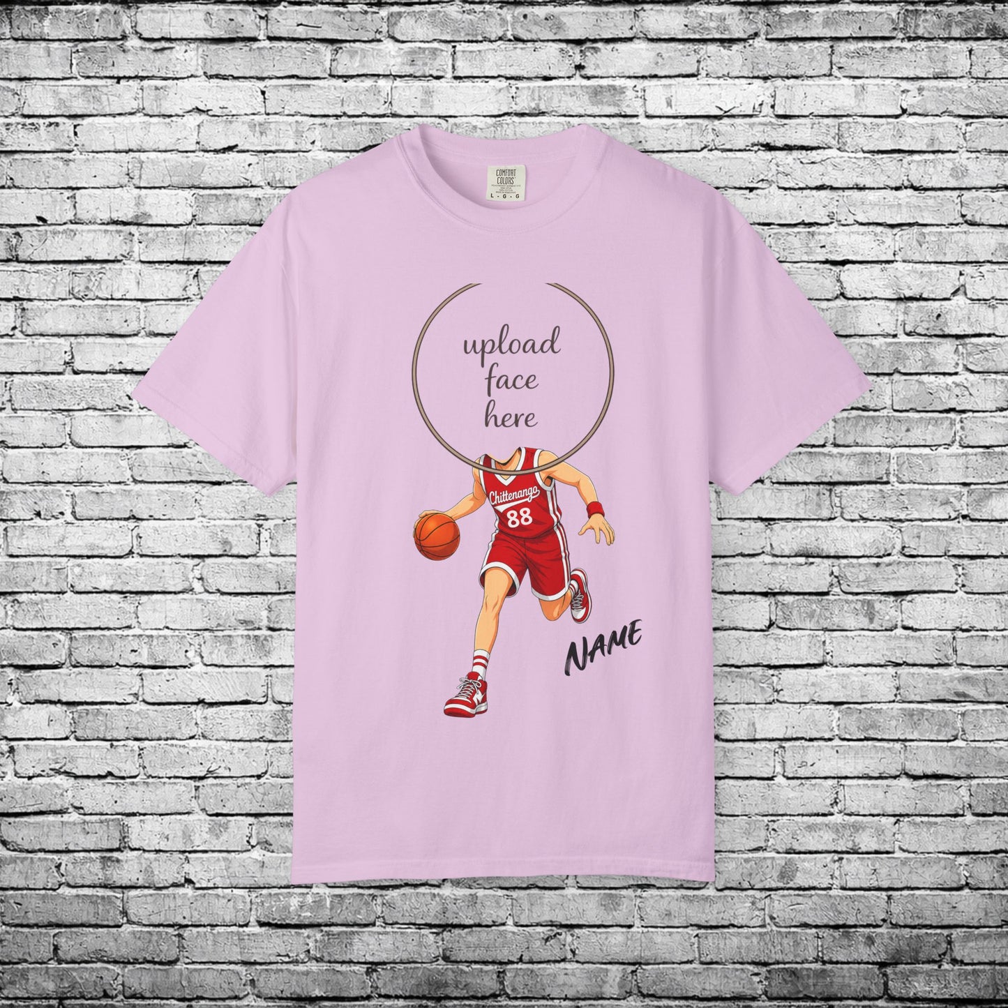 Chittenango Basketball Custom Caricature T - Comfort Colors Brand