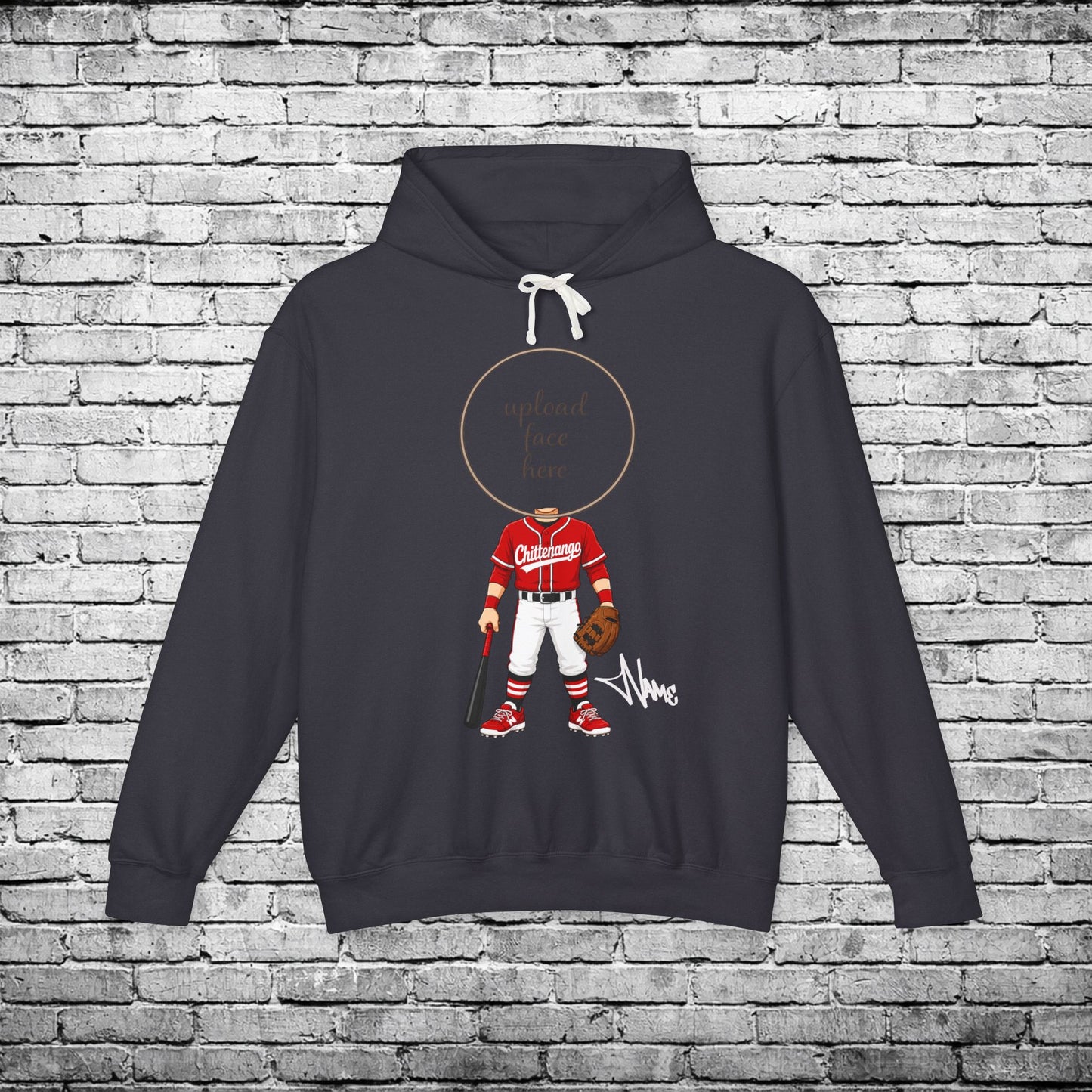 Chittenango Baseball (Light Skin Tone) Custom Caricature Hoodie - Comfort Colors Brand
