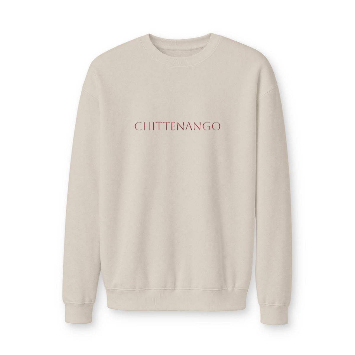 Chittenango Red Metallic Crewneck Sweatshirt - American Apparel