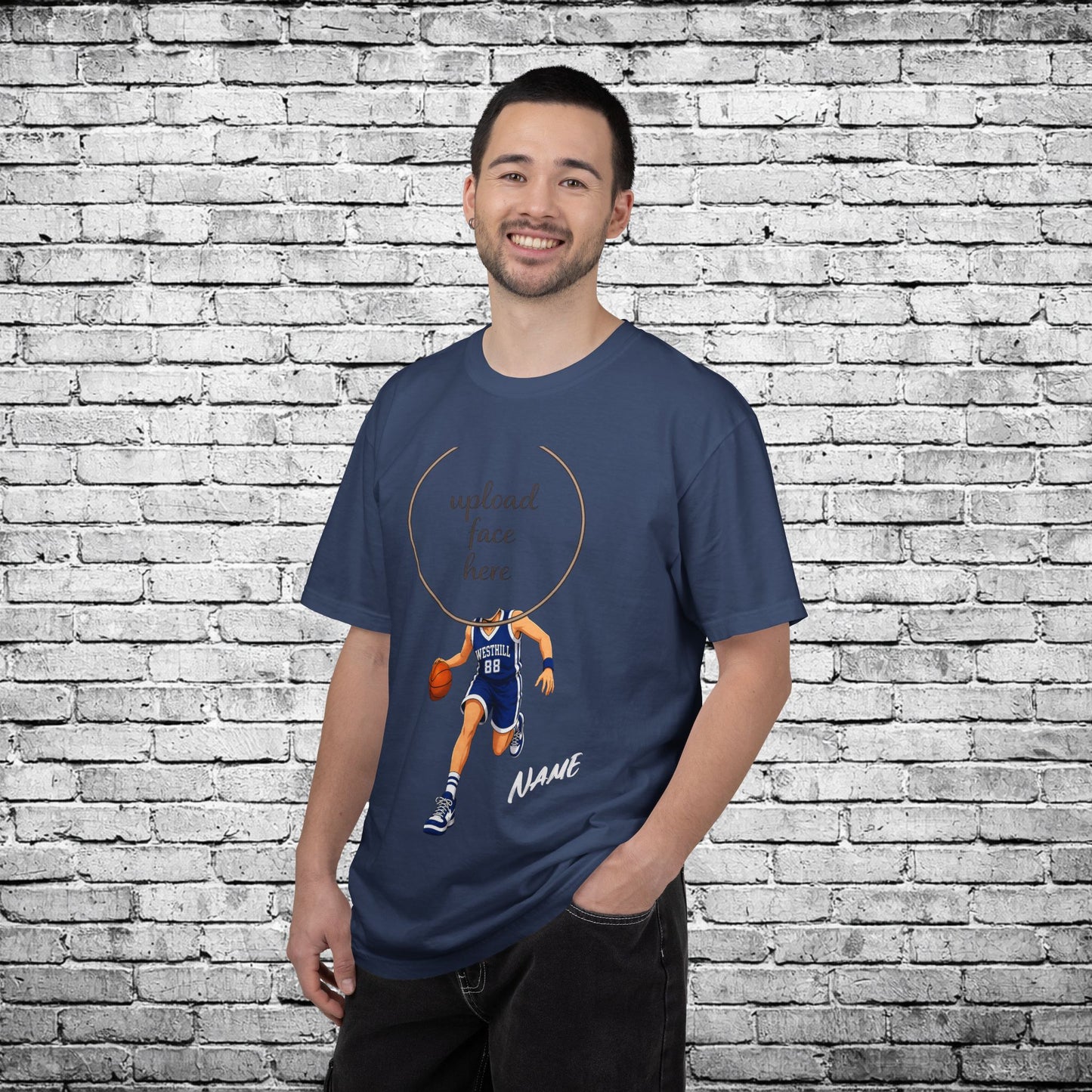 Westhill Basketball (Female) Custom Caricature T - Comfort Colors Brand