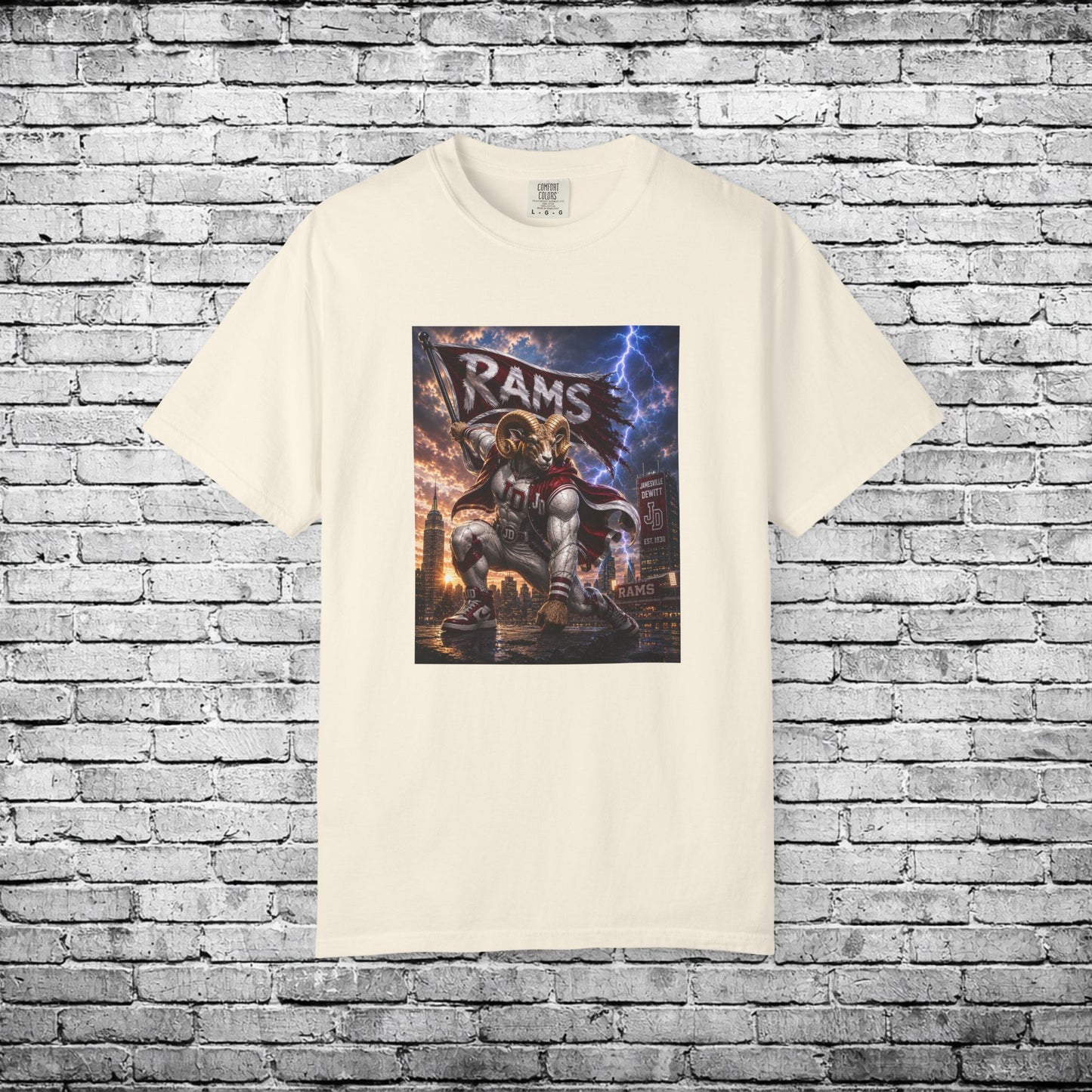 Jamesville Dewitt Superhero Ram T - Comfort Colors Brand