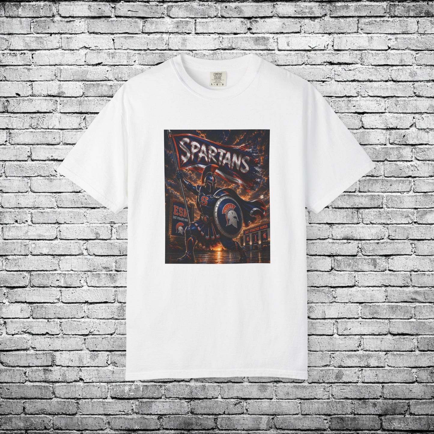 ESM Superhero Spartan T - Comfort Colors Brand