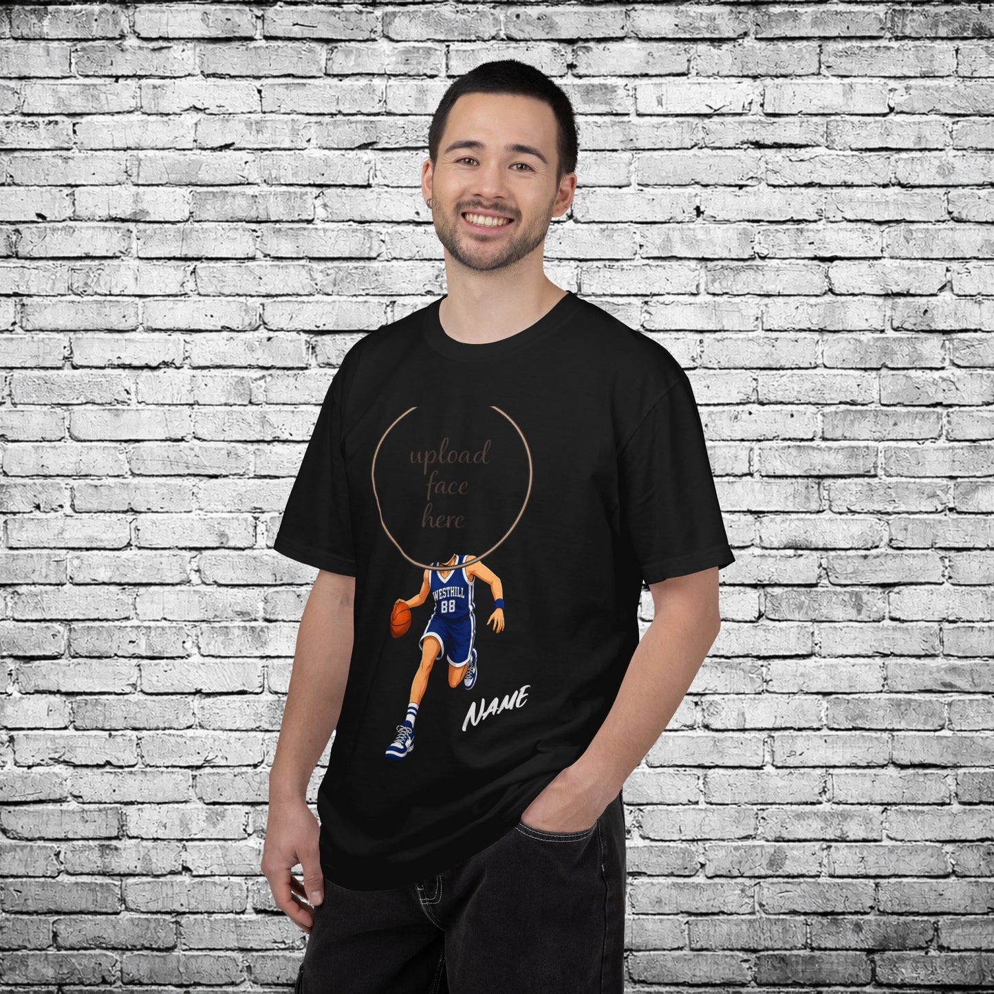 Westhill Basketball (Female) Custom Caricature T - Comfort Colors Brand