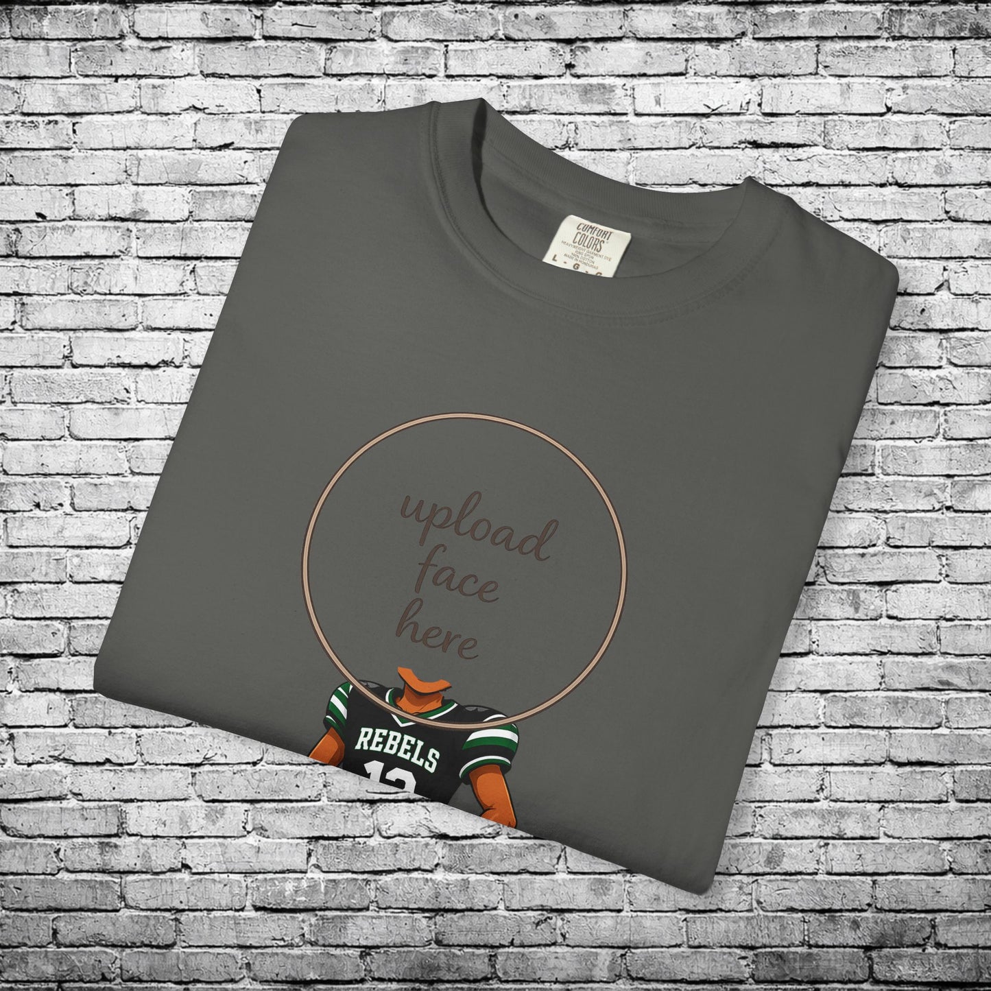 Rebels Football (Dark Skin Tone) - Custom Caricature T - Custom Colors Brand