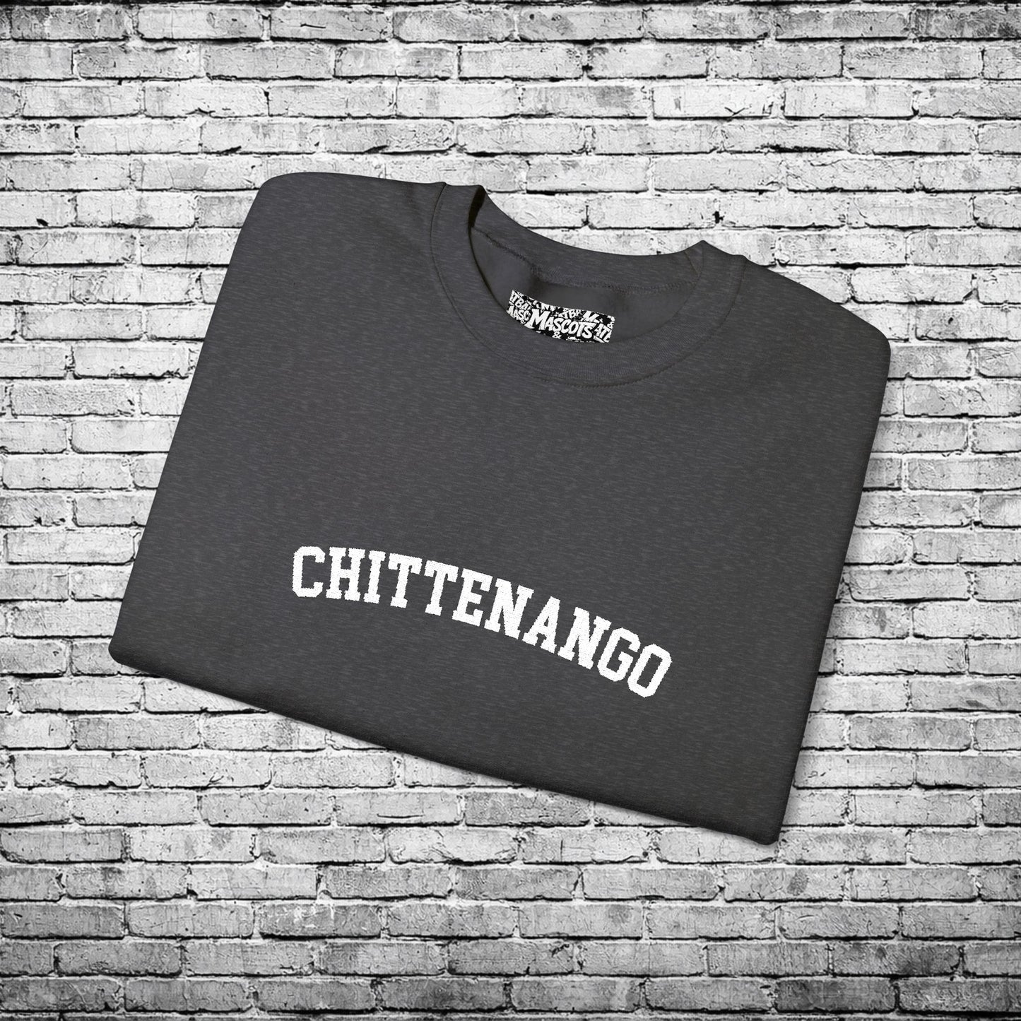 Chittenango White Embroidered Sweatshirt
