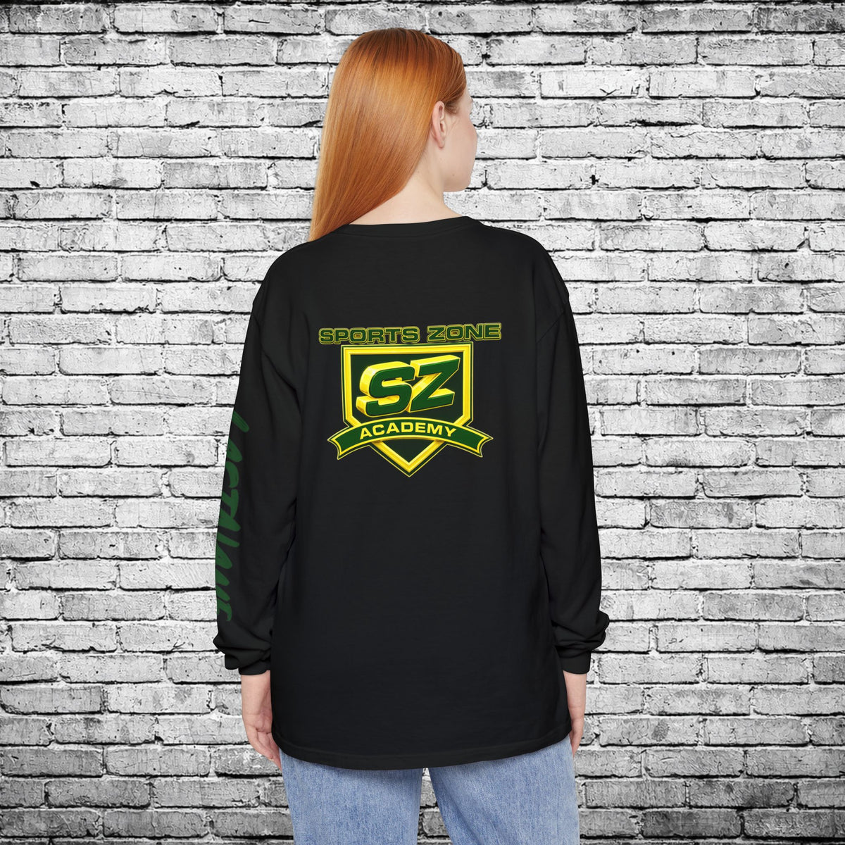 Sports Zone Custom Name and Number Long Sleeve T - Comfort Colors