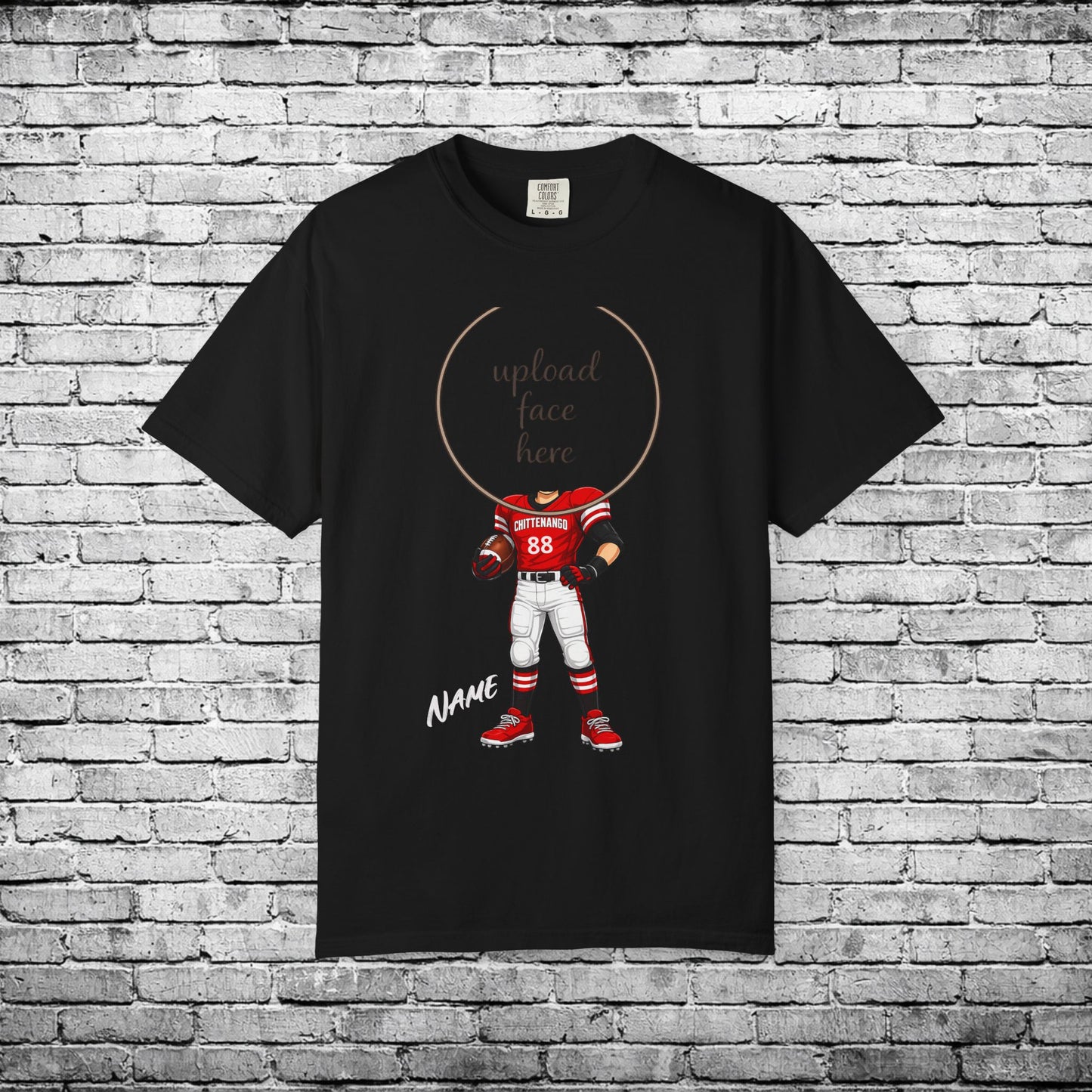 Chittenango Football Custom Caricature T - Comfort Colors Brand