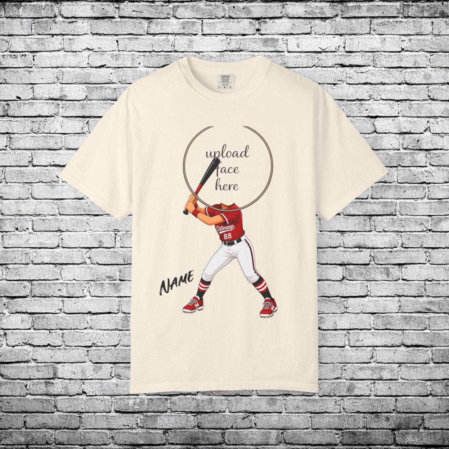 Chittenango Softball Custom Caricature T - Comfort Colors Brand